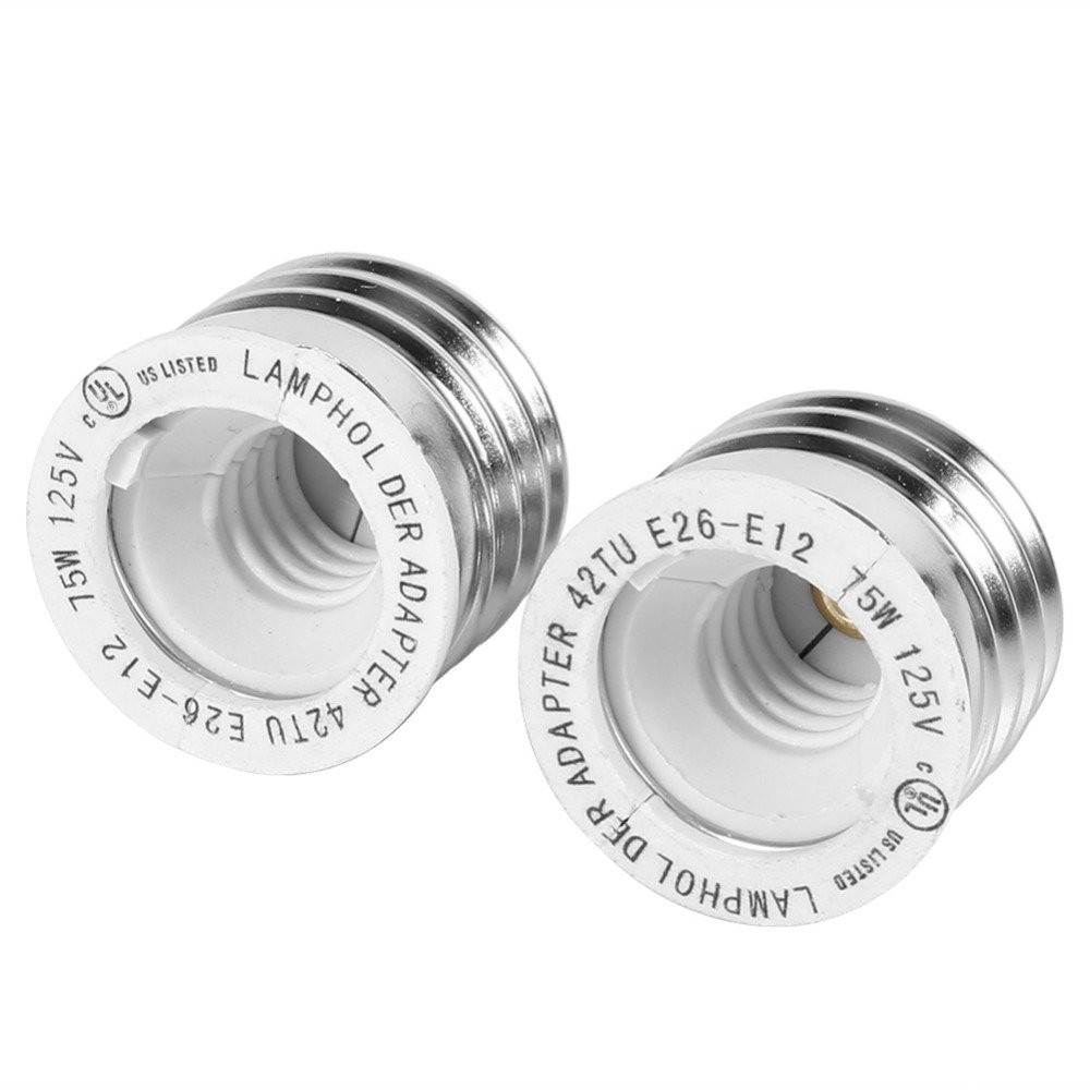 YiLighting Supplier (E26/E27 to E12 Adapter) E26 Medium Screw Base to E12 Can...