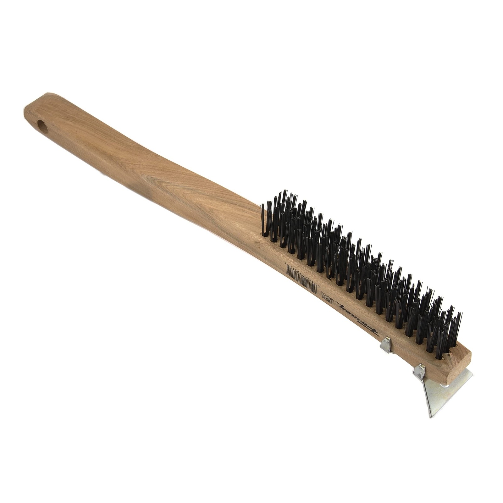 Forney 70511A, 2-Pack Scratch Brush with Scraper, Carbon, 3 x 19 Rows