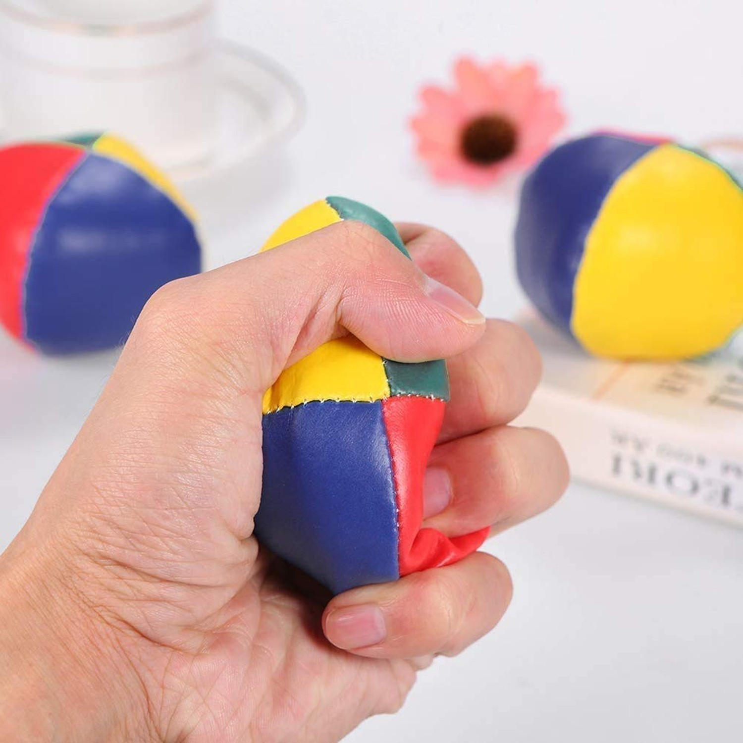 6 Pcs Juggling Balls Set Mini Multi Colored Juggling Ball Game | Beginner Pra...