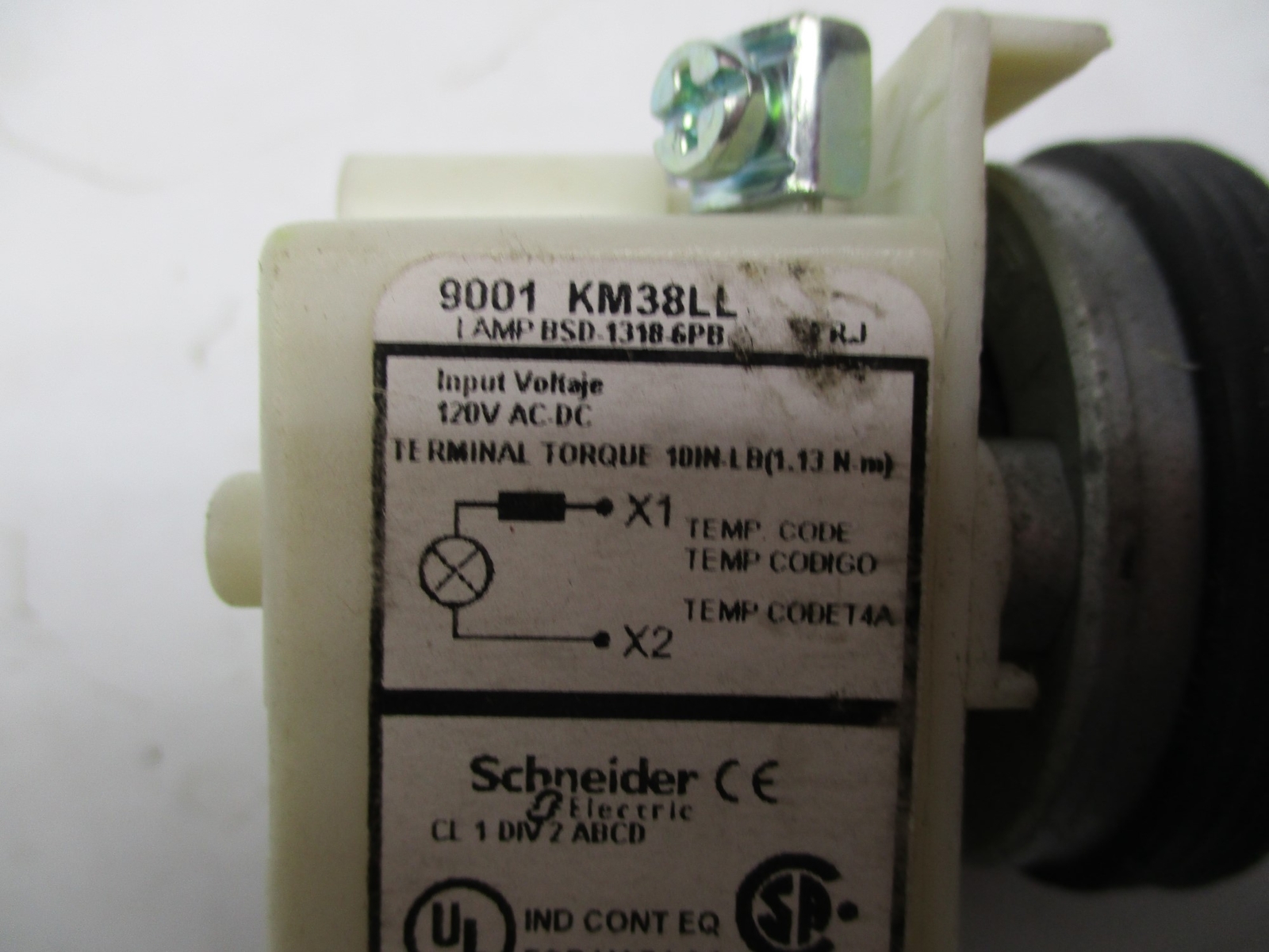 SCHNEIDER ELECTRIC 9001KM38LL BLUE SELECTOR SWITCH NSNP