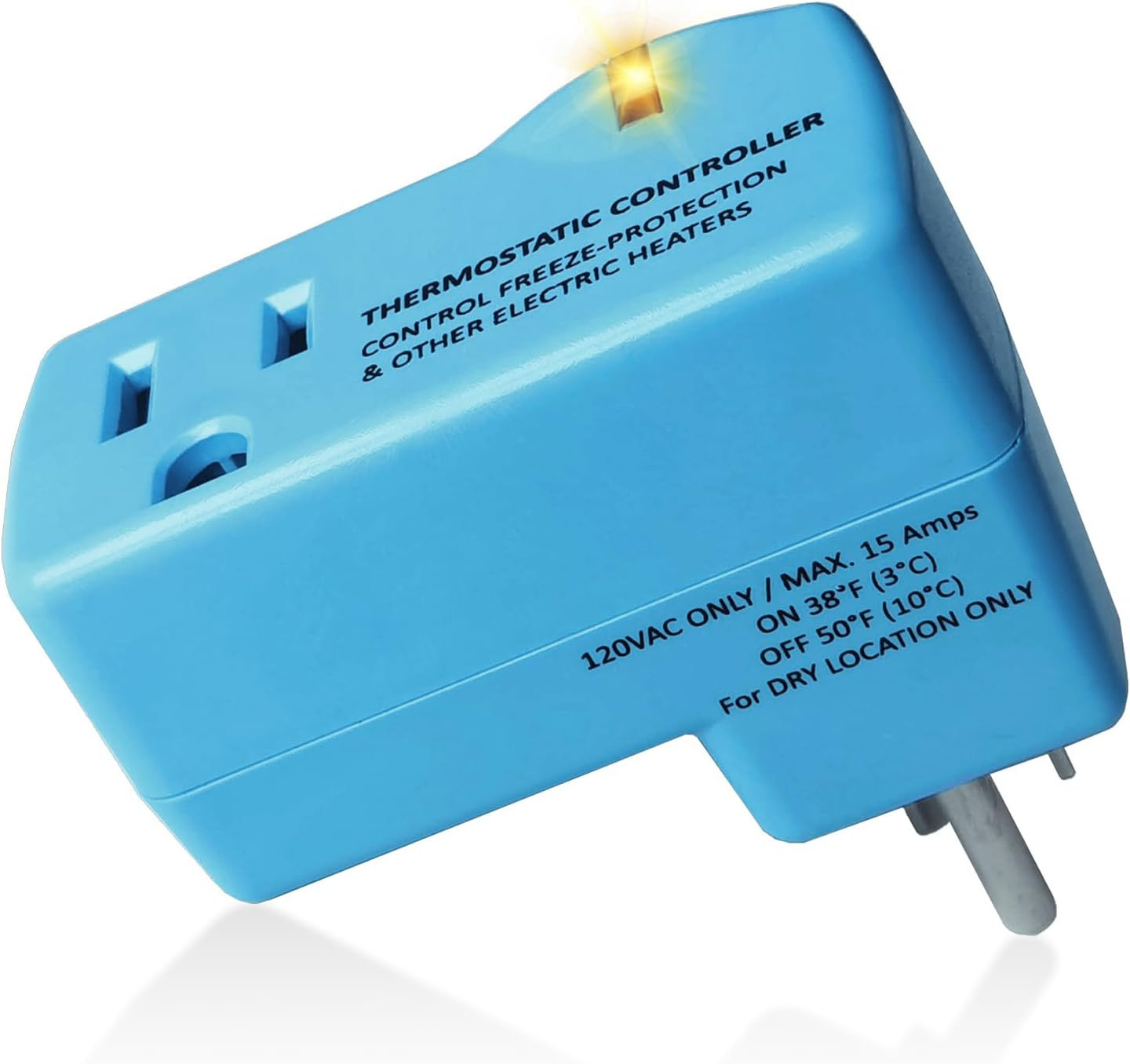 1 PC Upgraded Thermostat Outlet for Greenhouse and Well House Heater Yelodeer, A