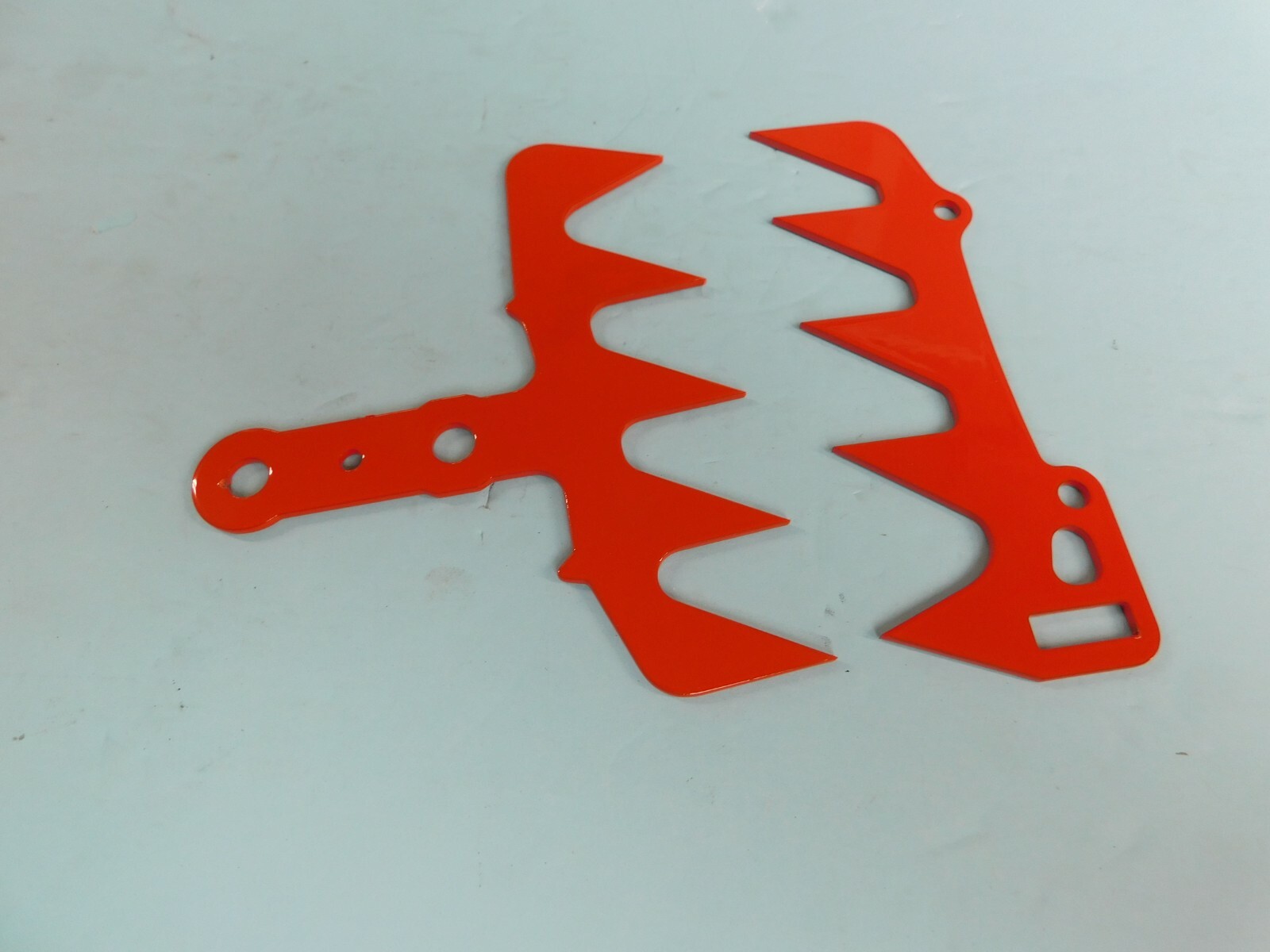 CUSTOM LARGE DOG SPIKE SET FOR YOUR ECHO CS-590 CHAINSAWS - POWDER COATED ORANGE