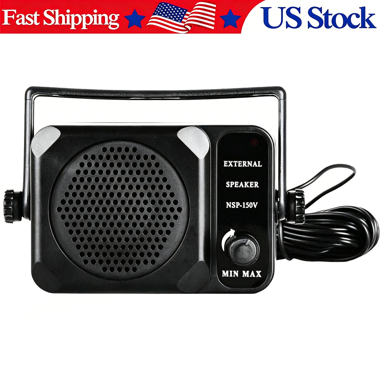 NSP-150V HAM HF VHF UHF Car Two Way Radio Volume Control Mini External Speaker