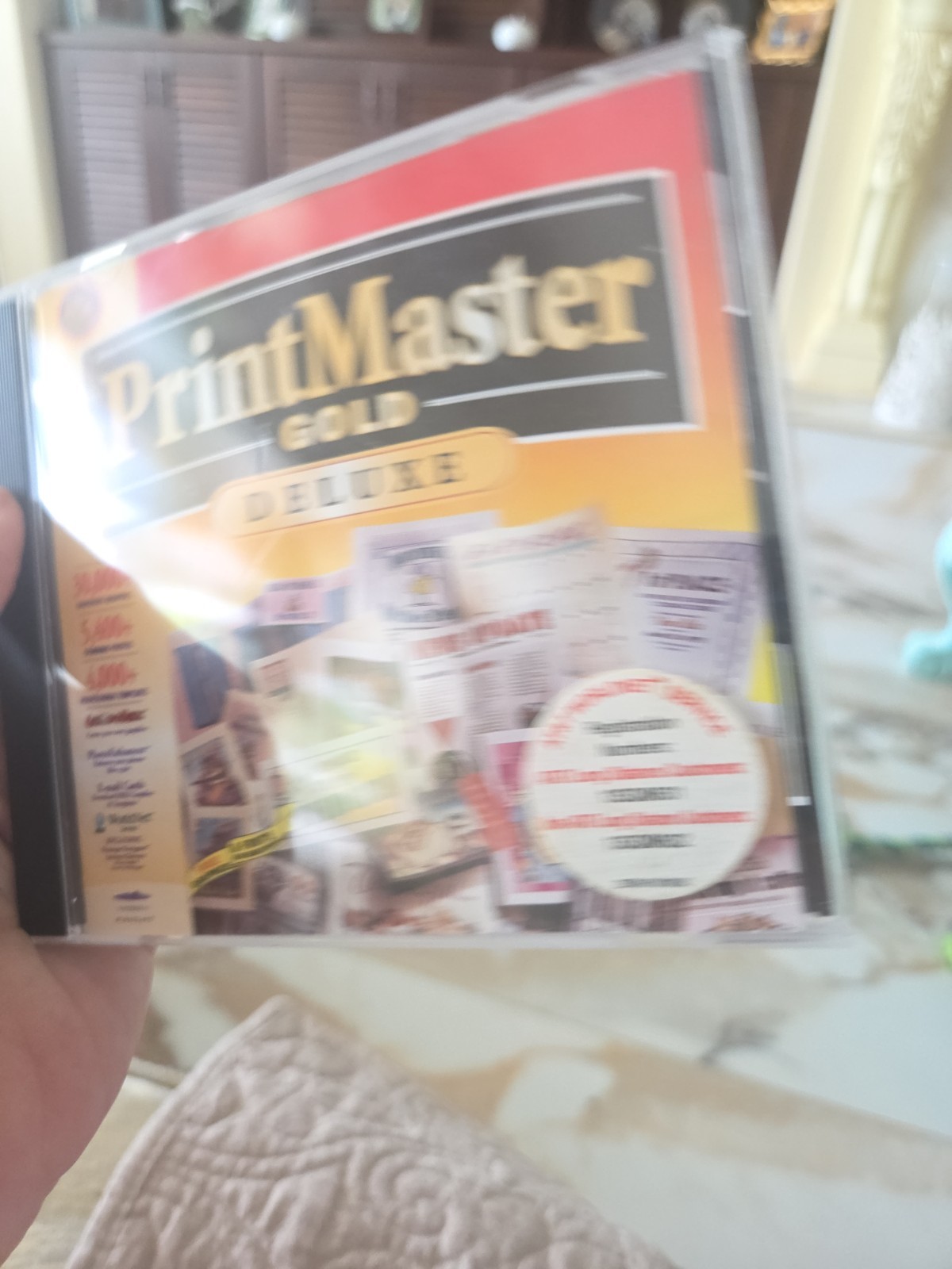 PrintMaster Gold Deluxe v4.0 CD-ROM (1997) Mindscape Windows 95 3.1 Vintage