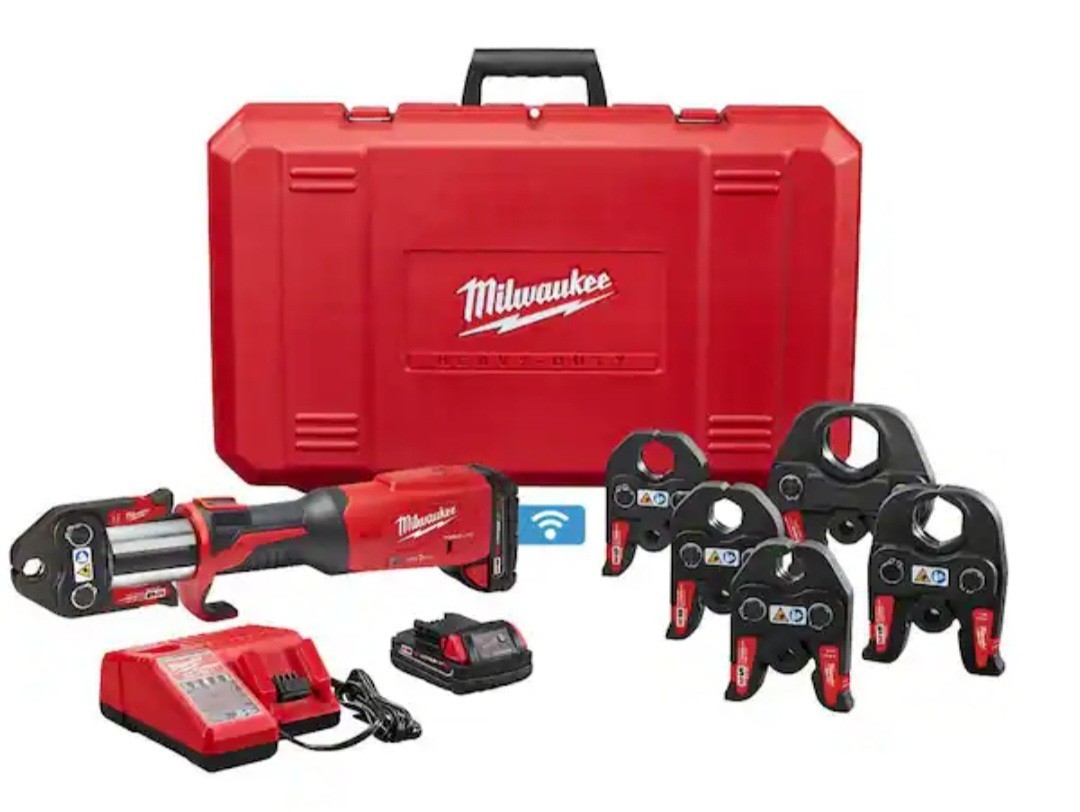 Milwaukee 2922-22 M18 FORCE LOGIC Press Tool Kit with 1/2in - 2in Jaws Included