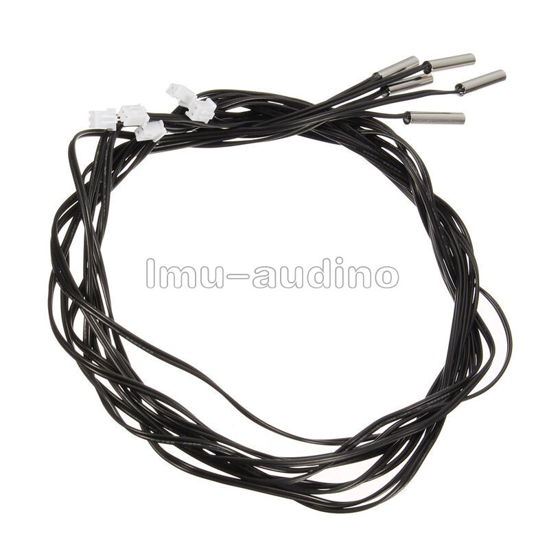 1X NTC Thermistor Temperature Sensor Waterproof Probe Cable 1M 10K 1% 3950