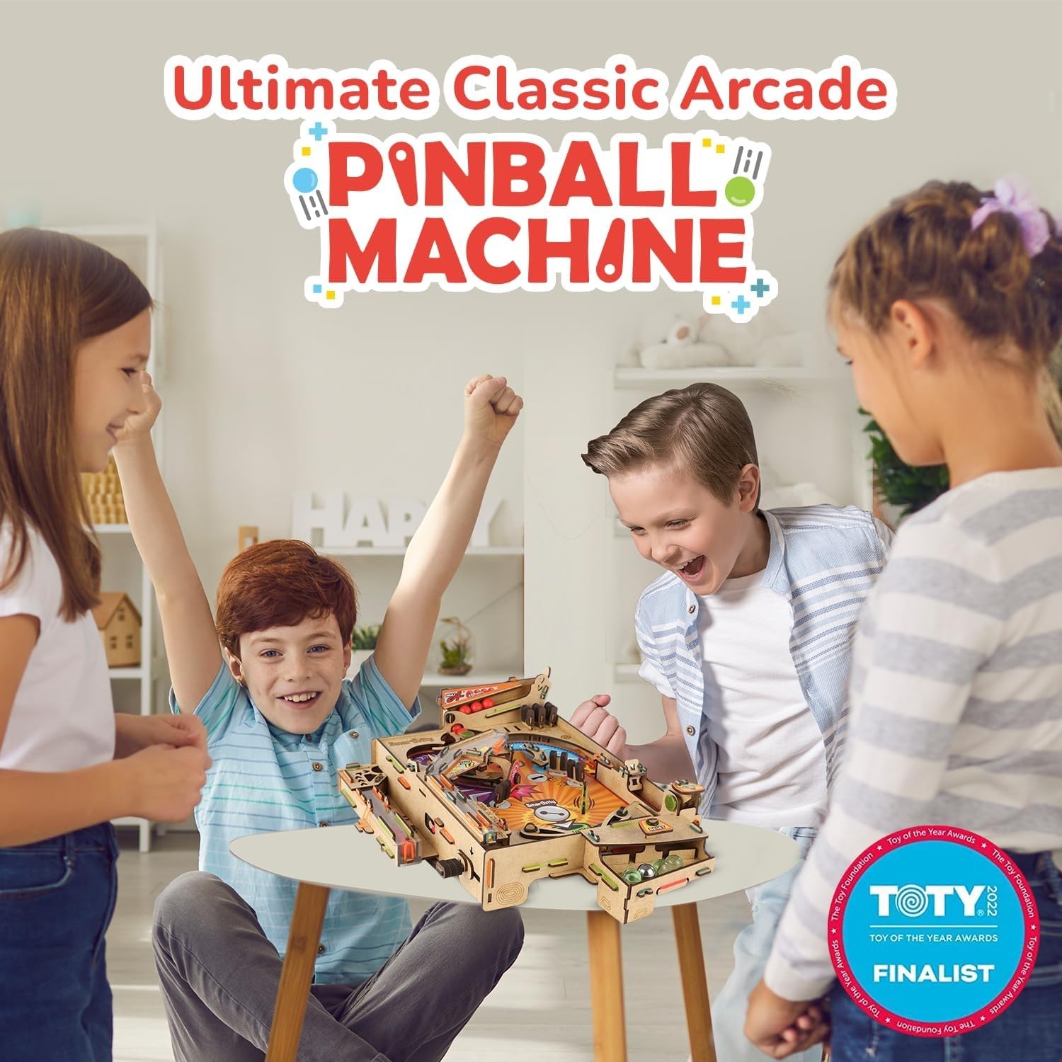 Smartivity DIY Pinball Machine - A Multicolored STEM Game for Innovative Minds