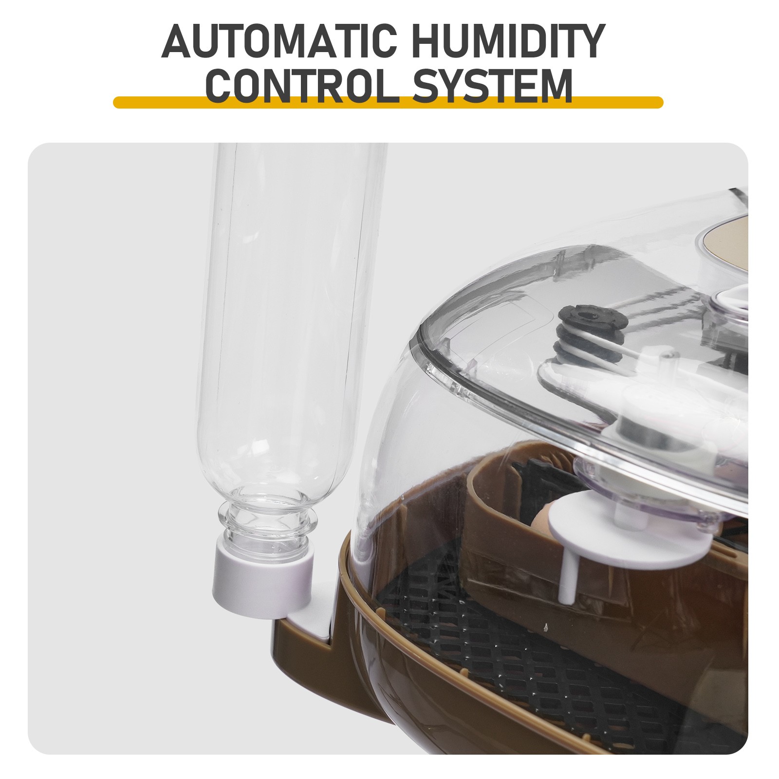 24 Egg Incubator Automatic Egg Turning LED Candler Temperature Humidity Control
