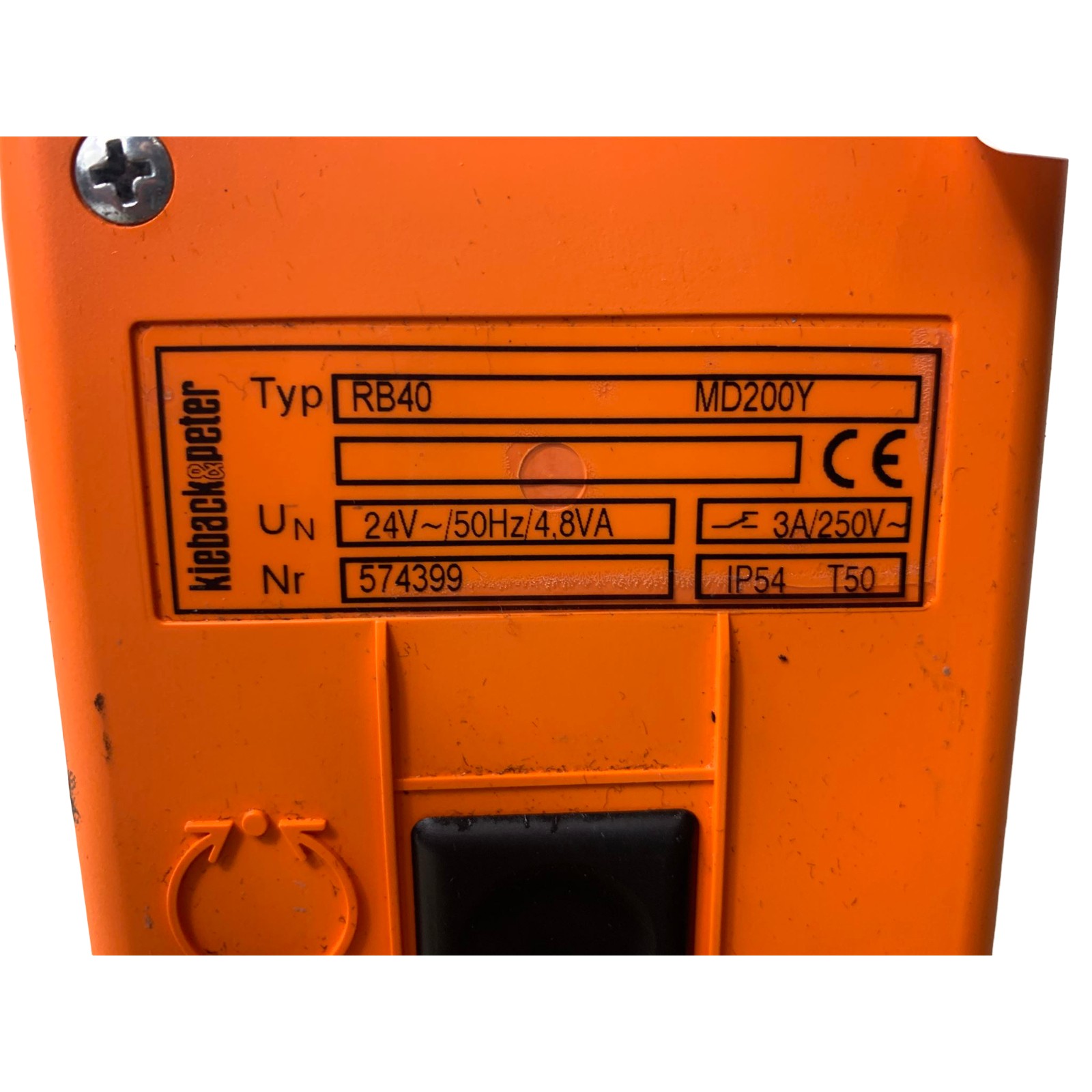 Kieback & Peter RB40 Actuator MD200Y
