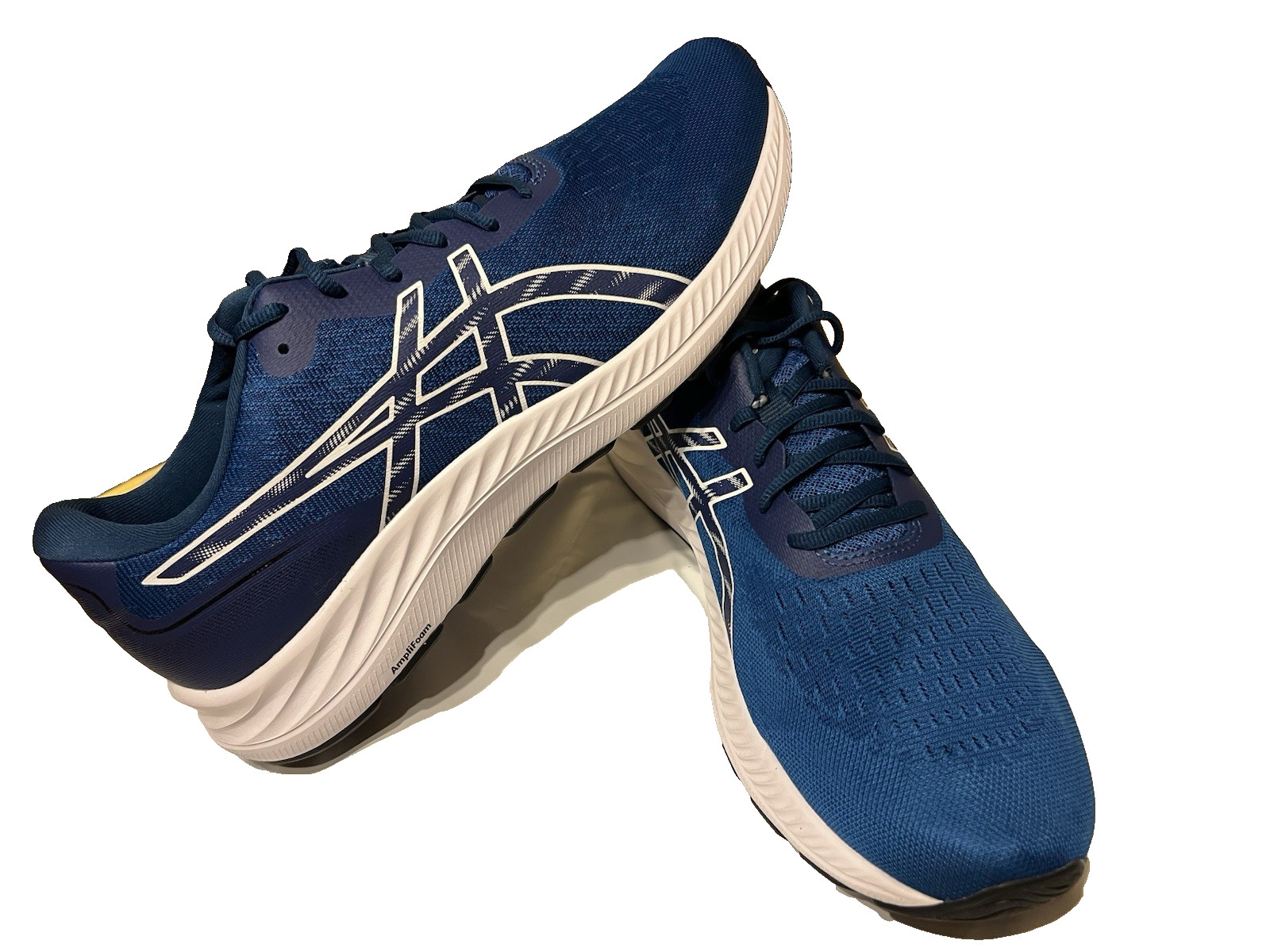 Asics Gel-Excite 9 Men's Running Shoes Blue/White Sz 14 Ortholite  AmpliFoam Gel