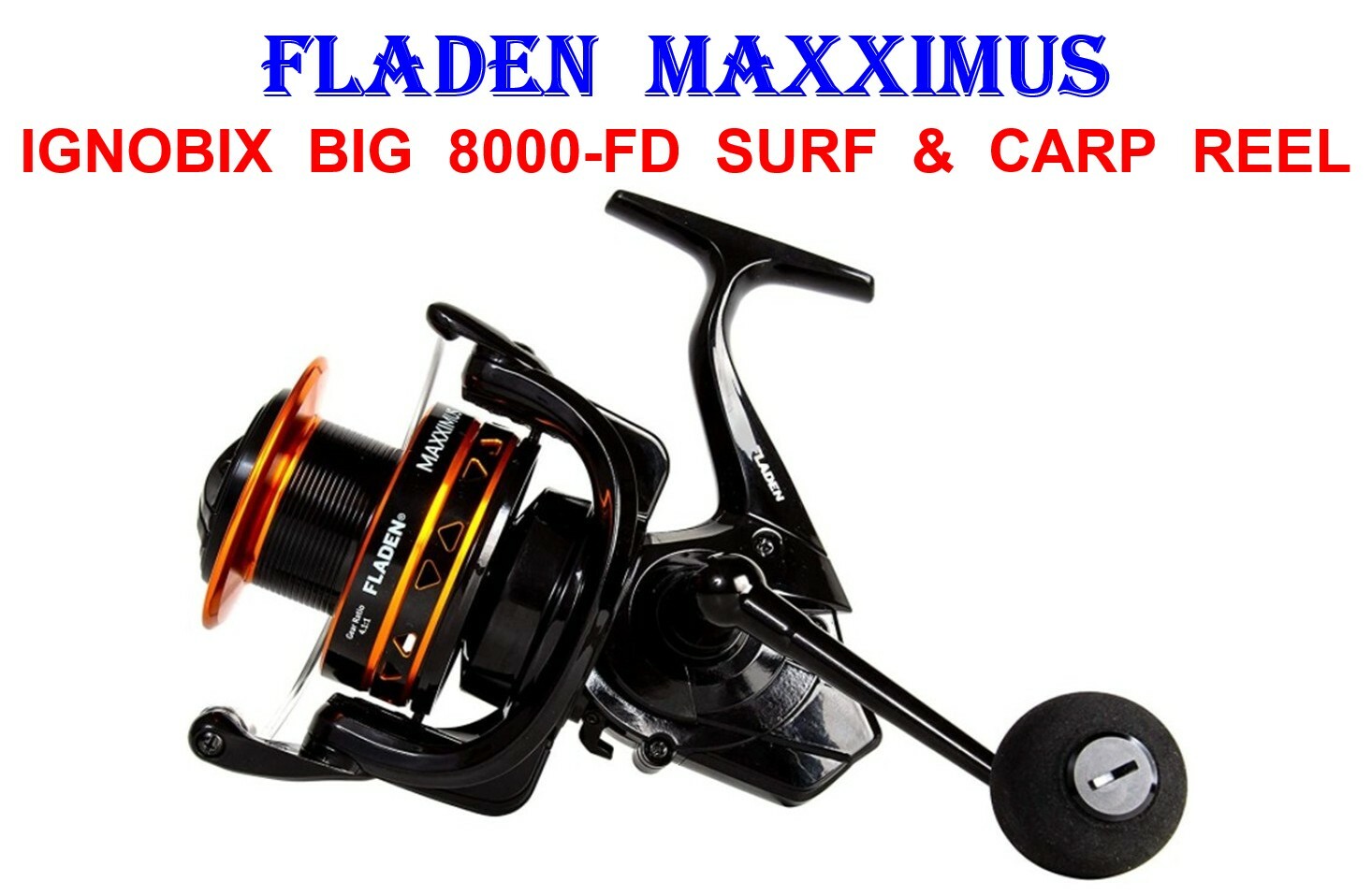 FLADEN MAXXIMUS IGNOBIX 8000-FD REEL SEA SURF CARP FISHING BIG PIT SPOD MARKER