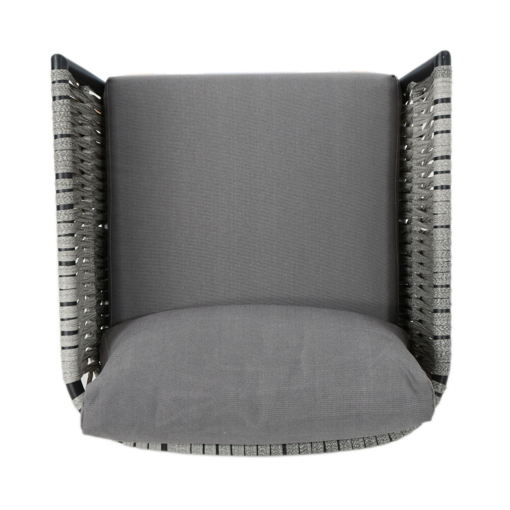 Oceanus Patio Chair - Aluminum & Faux Rattan, Removable Waterproof Cushions