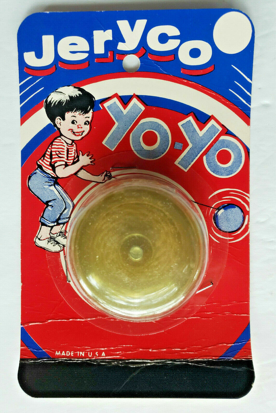 Vintage 1970's Jeryco Yo Yo Solid Clear Yellow Without or with Stripe Random