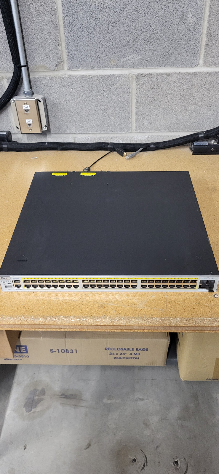FS S5810-48TS-P 48 Port Switch Gigabit Ethernet Switch L3 Poe+ @740W