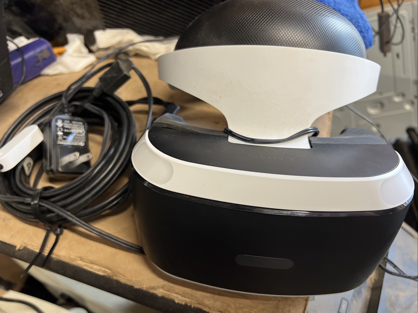 Sony PlayStation VR PSVR PS4 White Virtual Reality Headset Only
