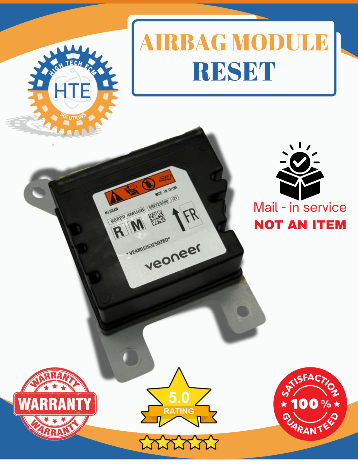 NISSAN SRS RCM OEM Original CONTROL MODULE 98820 4MU0B - No Crash - NEED CORE!