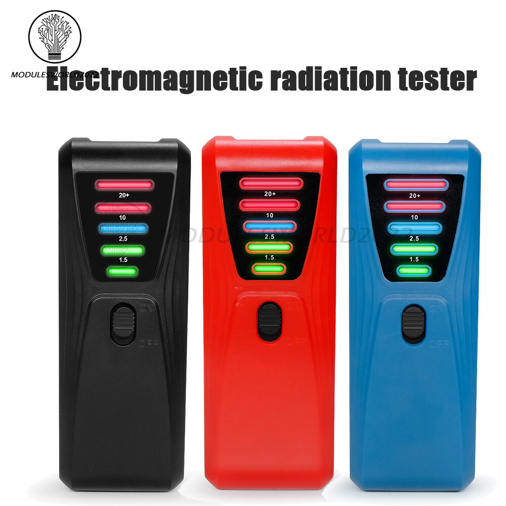 LED Magnetic Field Detector EMF Meter Portable Electromagnetic Radiation Tester