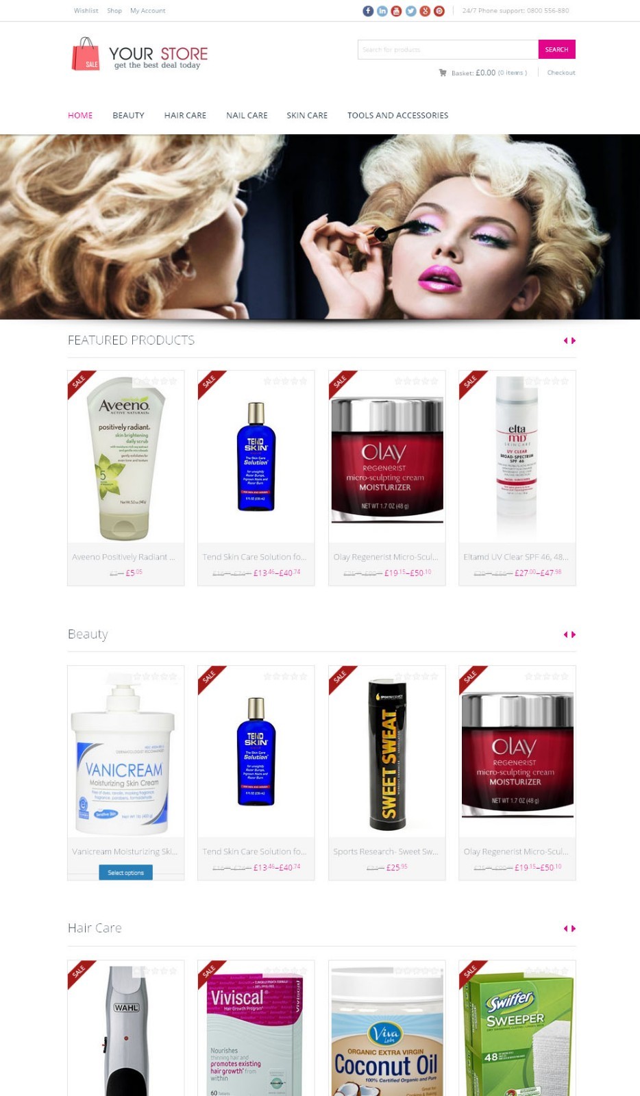 Beauty Store - Next Generation Amazon Affiliate Website + Shopping Cart