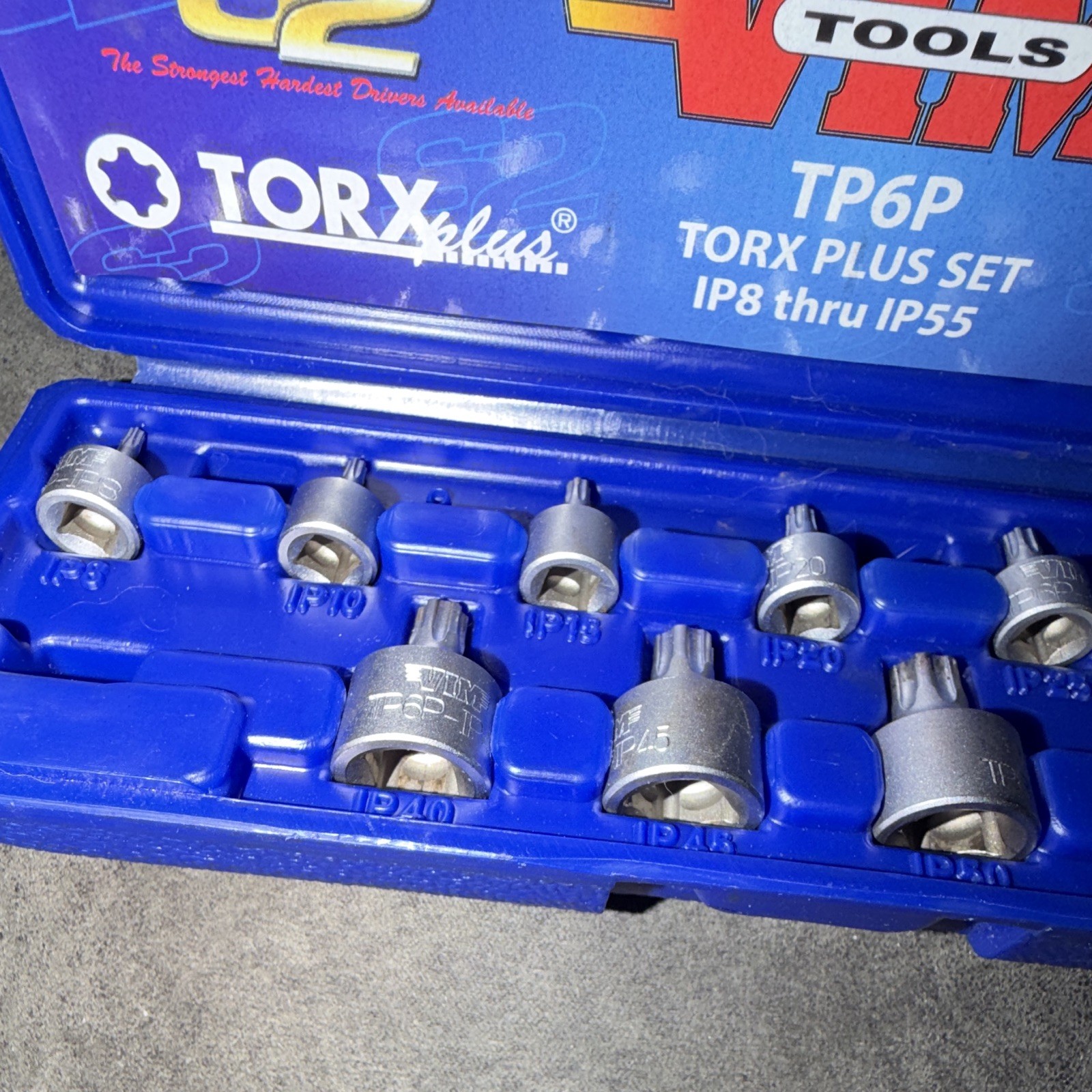 Vim Tools TP6P Torque Plus Set IP8 Through Ip55 11 Piece Set
