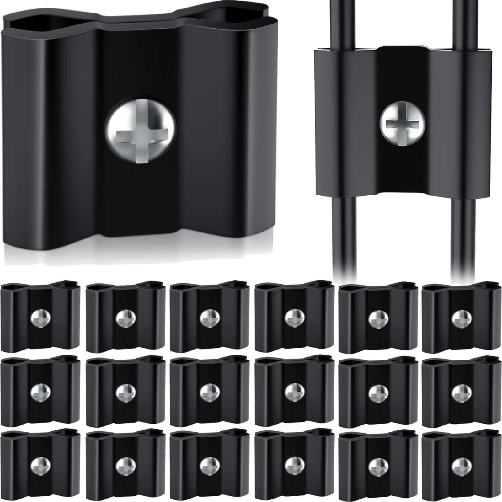 36 Pcs Gridwall Joining Clips Black Wire Grid Panel Connector Grid Panel Join...