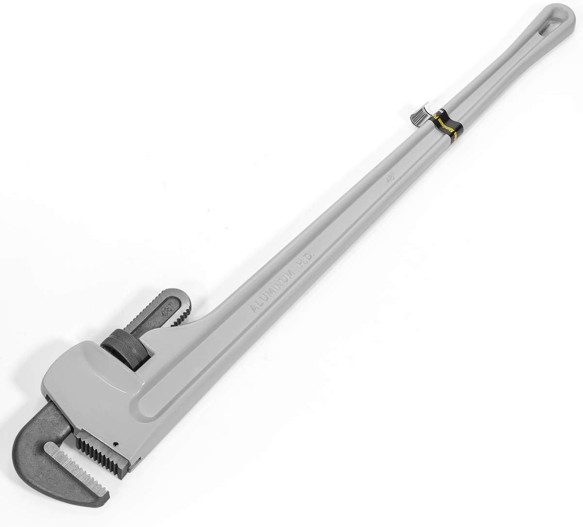 48" Adjustable Aluminum Pipe Wrench for 4" Plumbing Pipes - Heavy Duty Tool