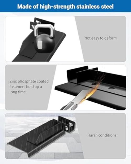 30221 Heavy-Duty Protection Backrack Hardware Kit, No-Drill Installation |
