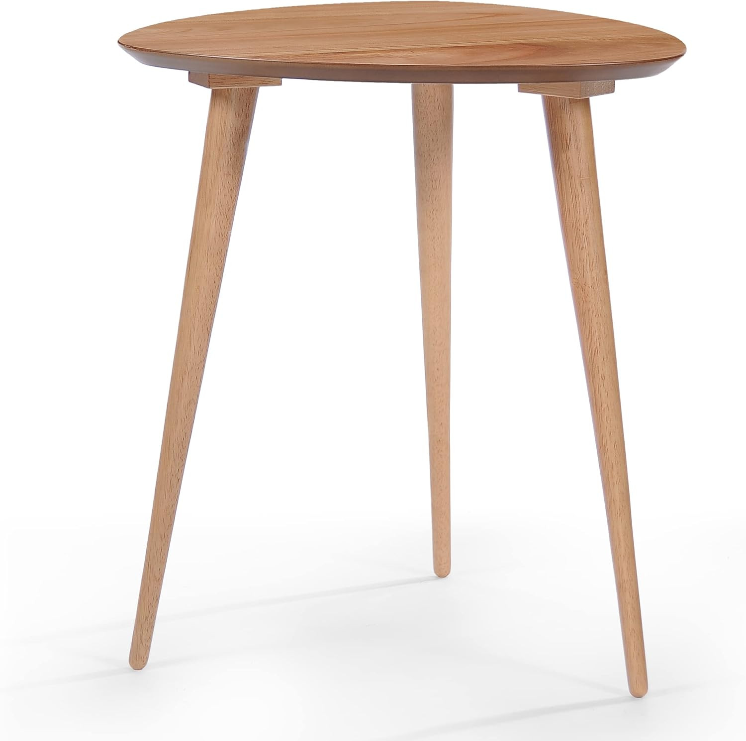 Naja Wood End Table, Natural Finish