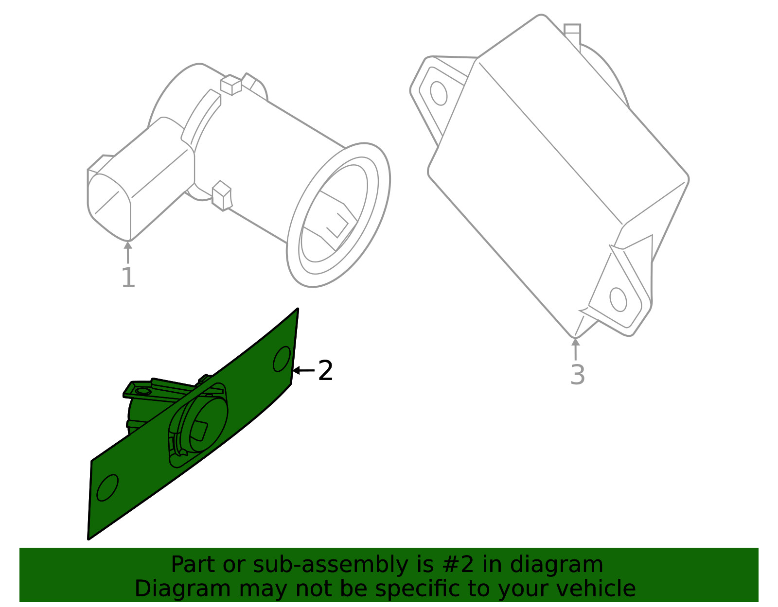 Genuine Nissan Blind Spot Detection System Warning Sensor 28533-9BU3B