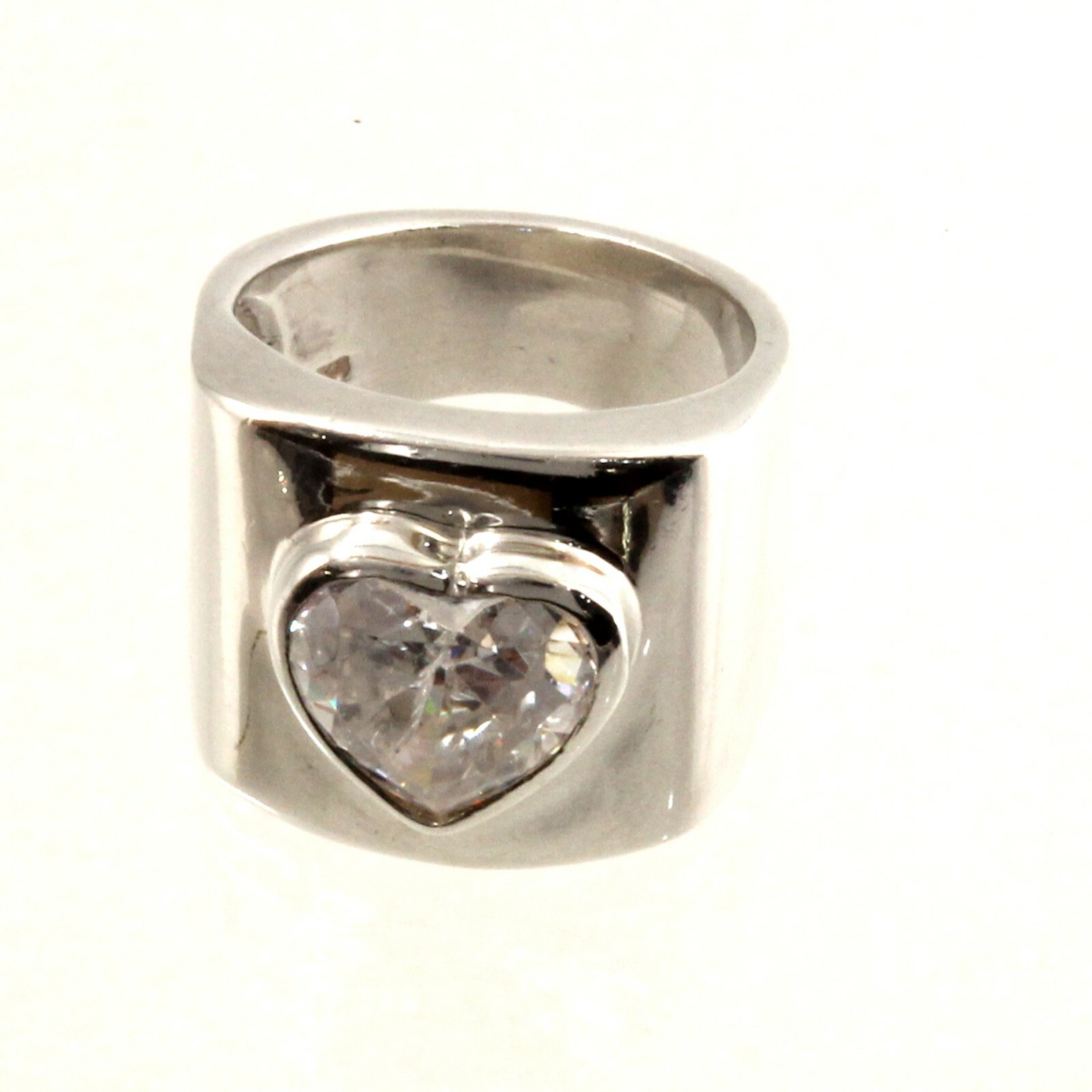 Solid Sterling Silver .925 Handmade Cubic Zirconia Solitaire Ring TPJ