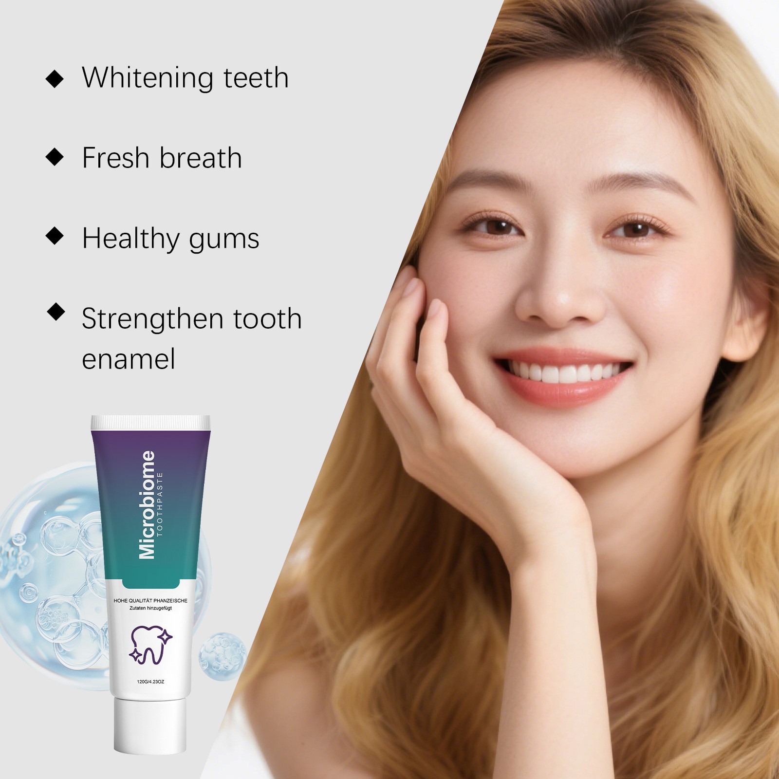 NEW Microbiome Mint Flavor Gum Toothpaste Cleaning Toothpaste Sensitive Teeth