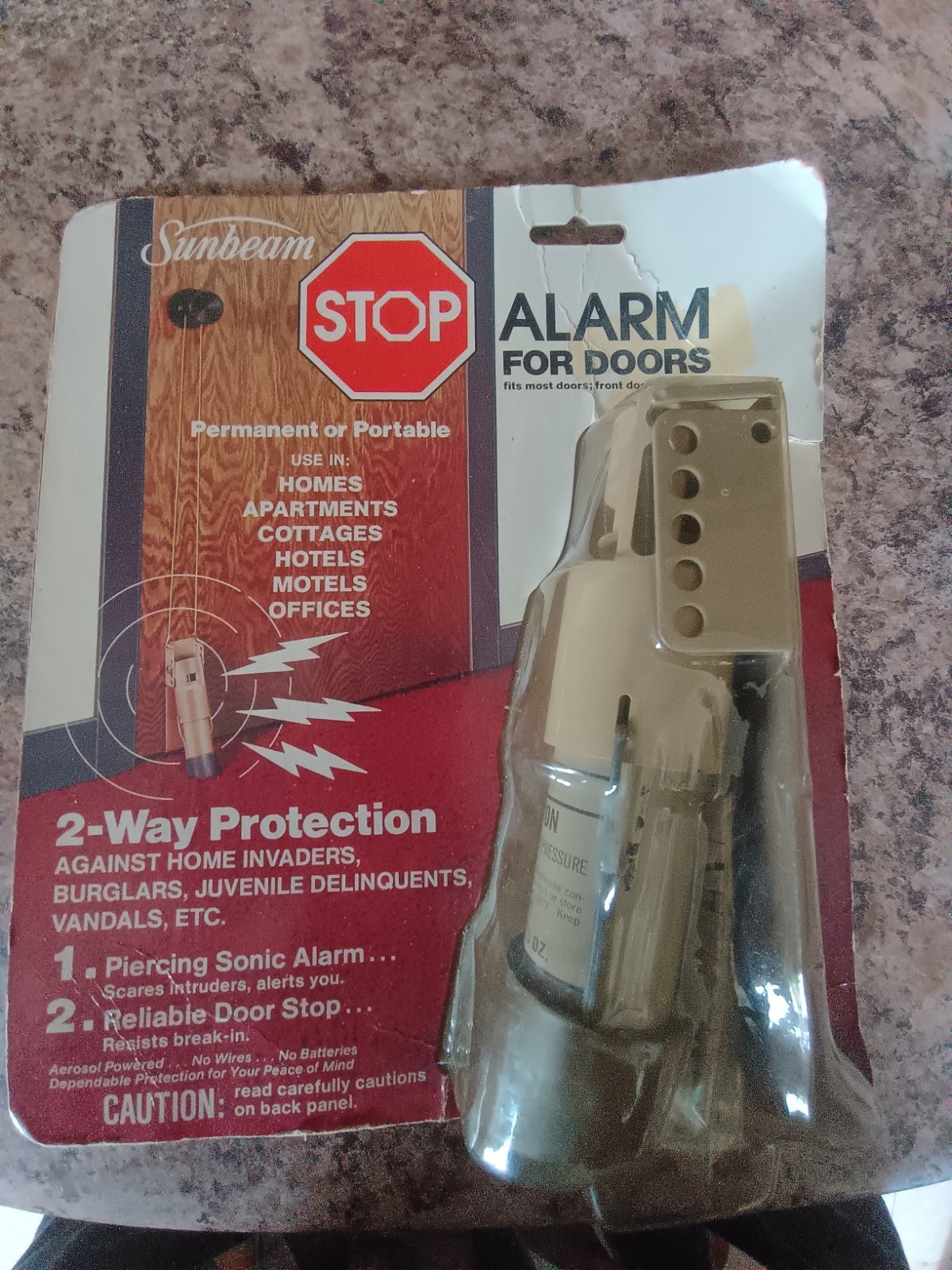 New Vintage Subeam Alarm for Doors (Slight Damage To Packaging) Free Shipping