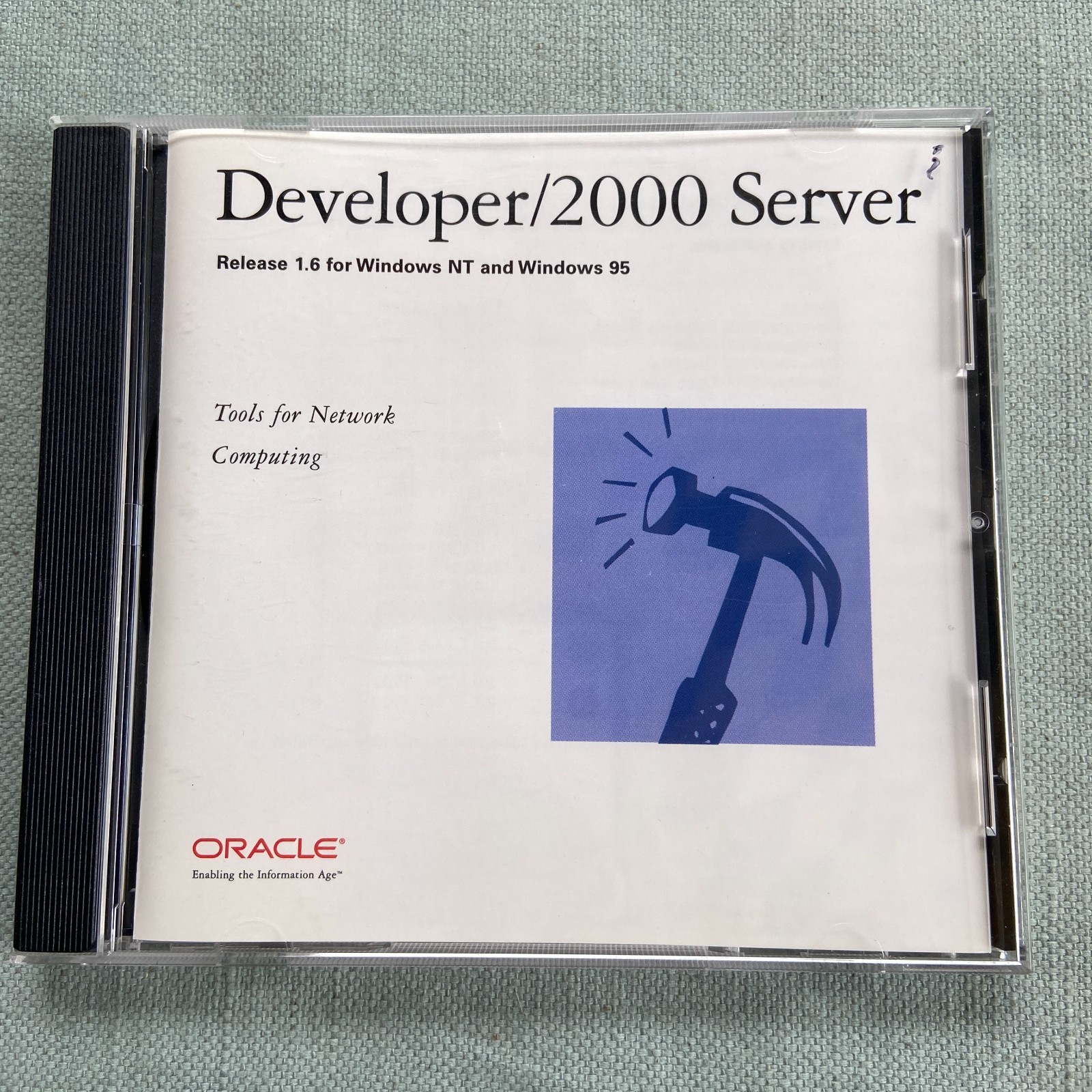 Oracle Developer 2000 Server CD Release 1.6 Windows NT 95 Tools 1998 Vintage PC