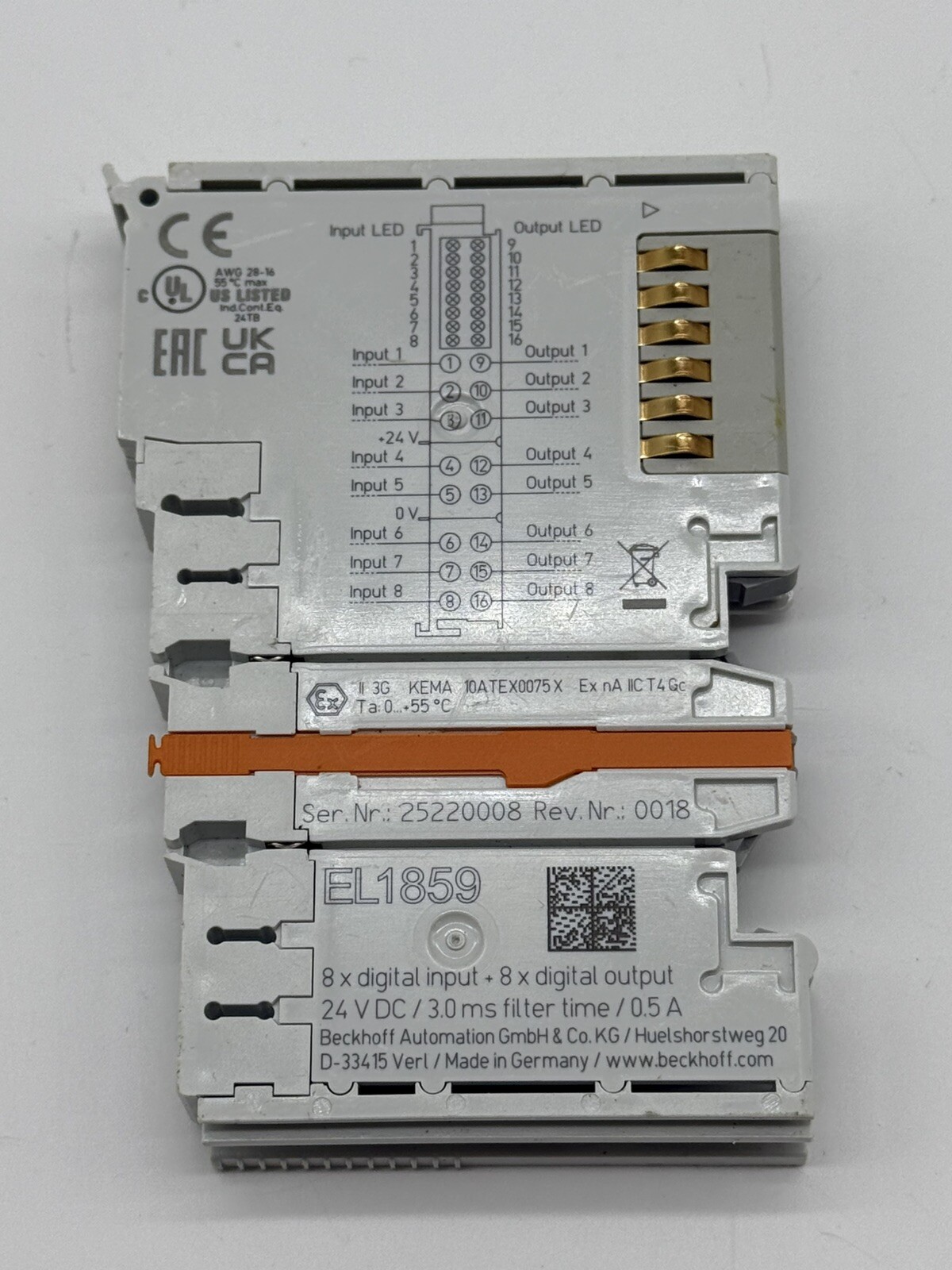 Beckhoff EL1859 8x Digital Input-Output EL 1859