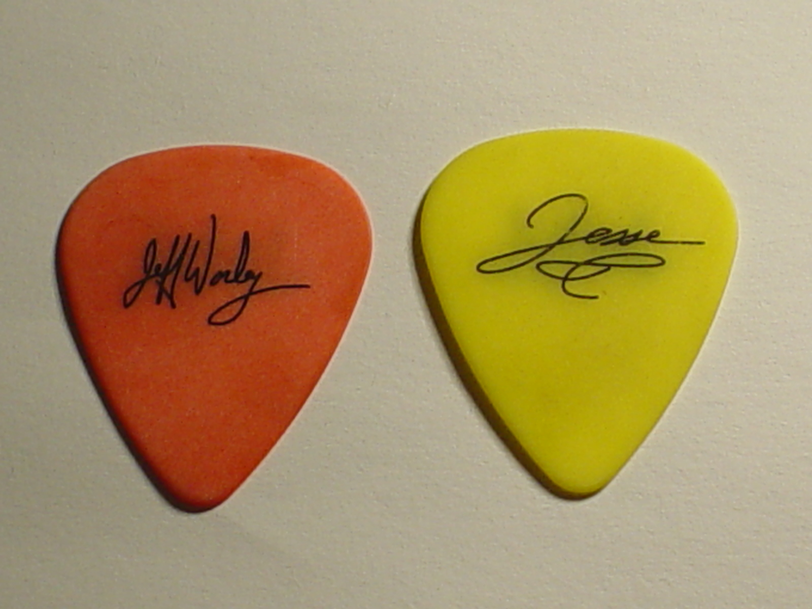 2 JACKYL Logo Jeff Worley Jesse James Dupree Signature Concert Tour GUITAR PICK