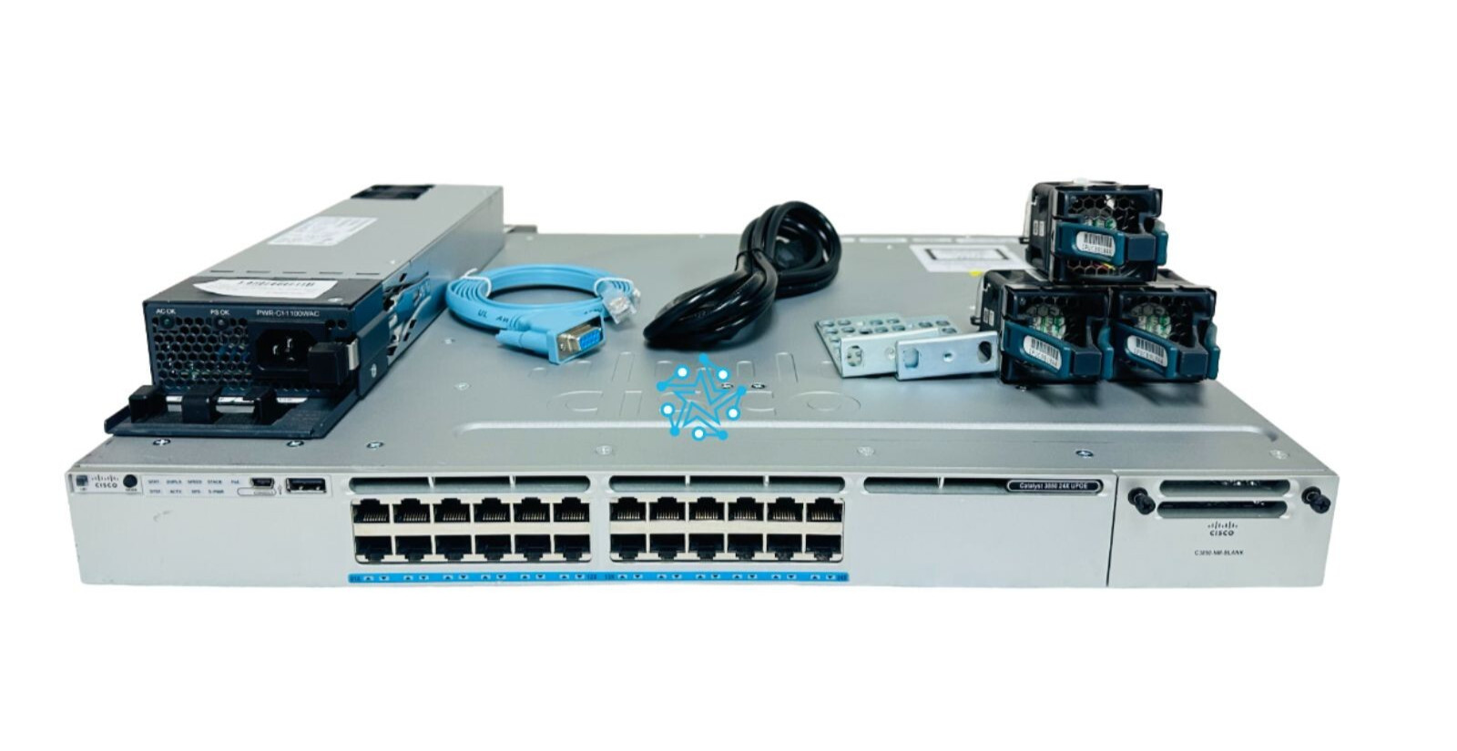 Cisco WS-C3850-24XU-L 24-Port 100Mbps/1/2.5/5/10 Gbps UPOE-Lifetime WRNT