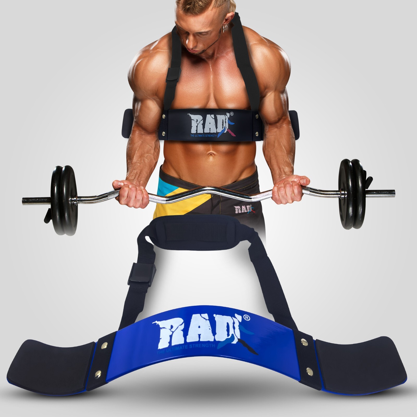 Arm Blaster Weightlifting Bicep Triceps Bodybuilding Bicep Bomber Curl Tool RAD