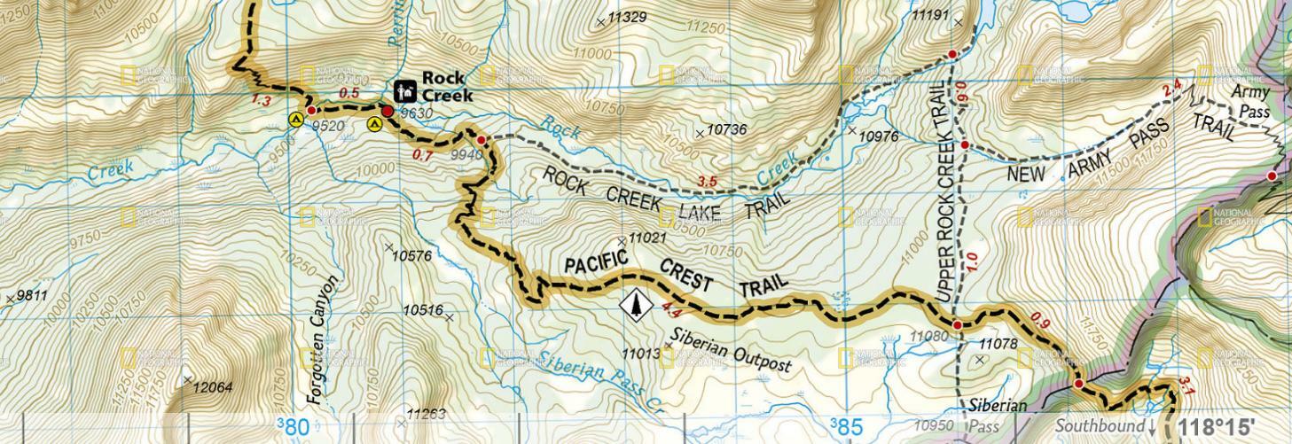 Pacific Crest Trail Maps National Geographic Complete PCT Topo Map Pack Bundle