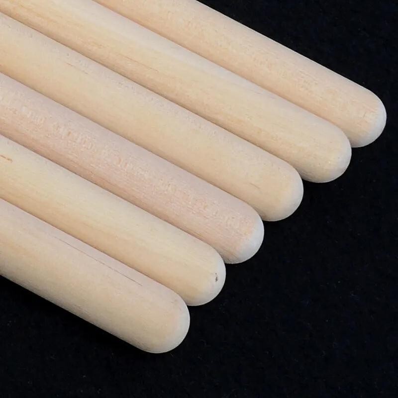 NEW 5-PAIR Maple Birch All-Wood 5A Drumsticks 16" Jazz Rock Music 10 DRUM STICKS