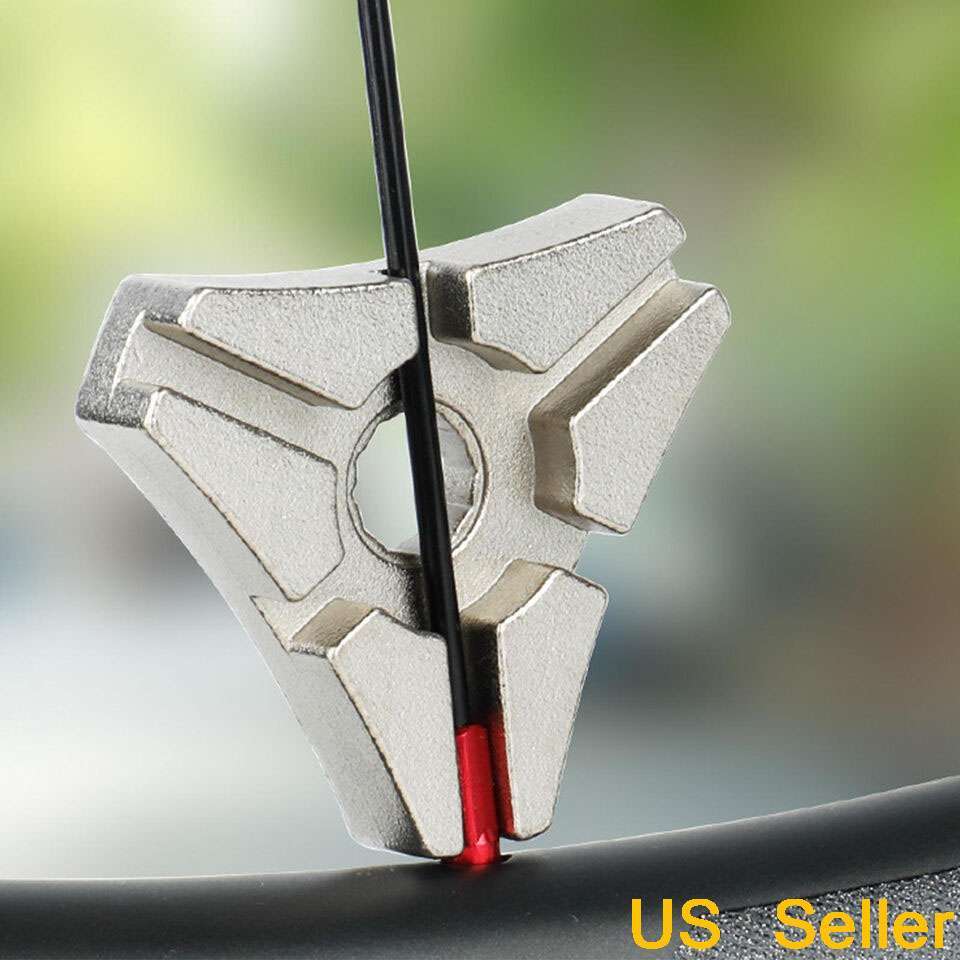Bike Spoke Wrench Portable Correct Repair Tool Wrench Bicycle Rim Truing Tool US