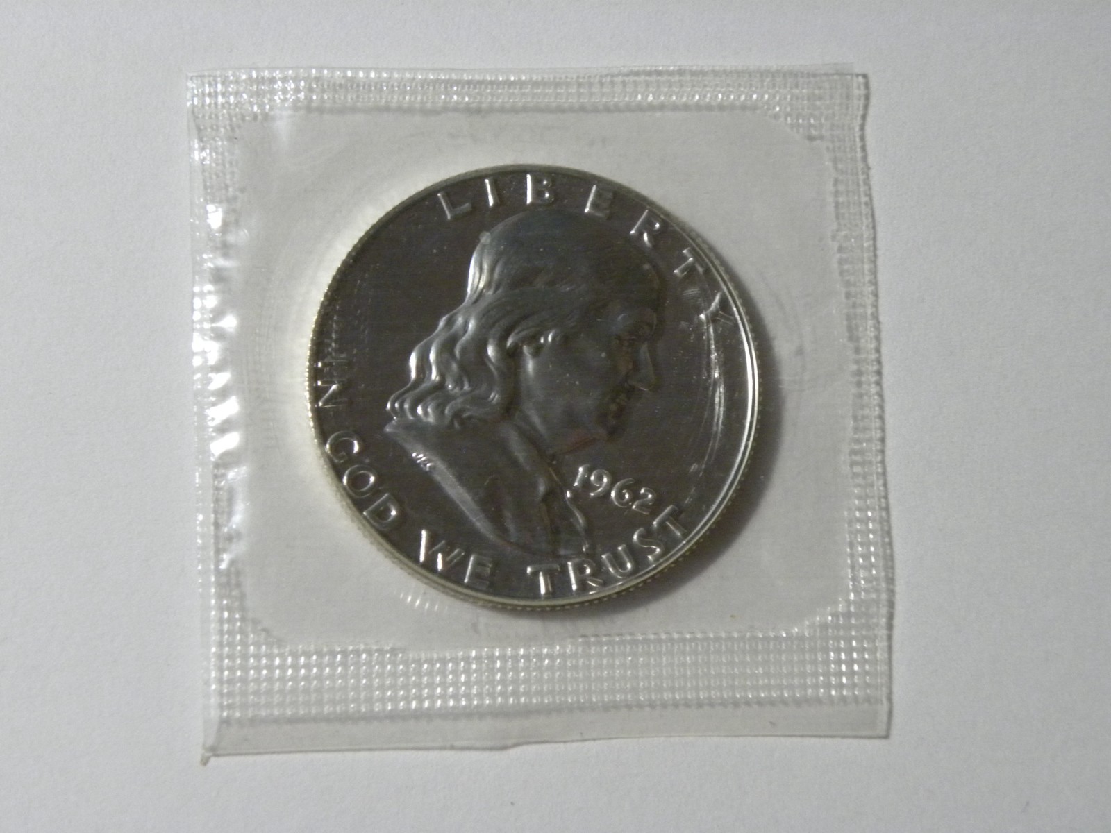 1962 Franklin Half Dollar Proof 90% Silver In Original Mint Cello