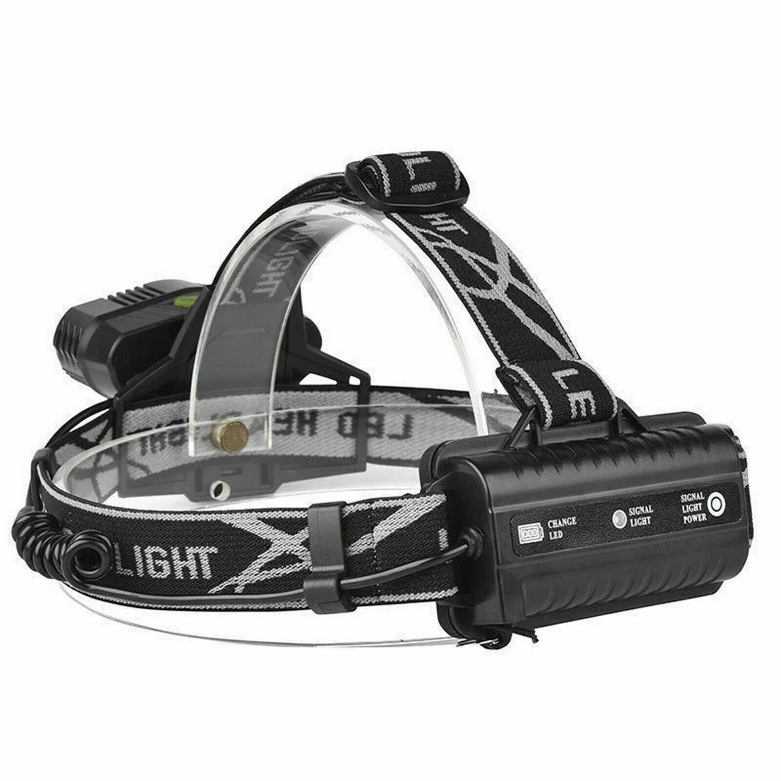 COB LED Headlamp USB Rechargeable Headlight Torch Work Light Bar Head Band Lamp