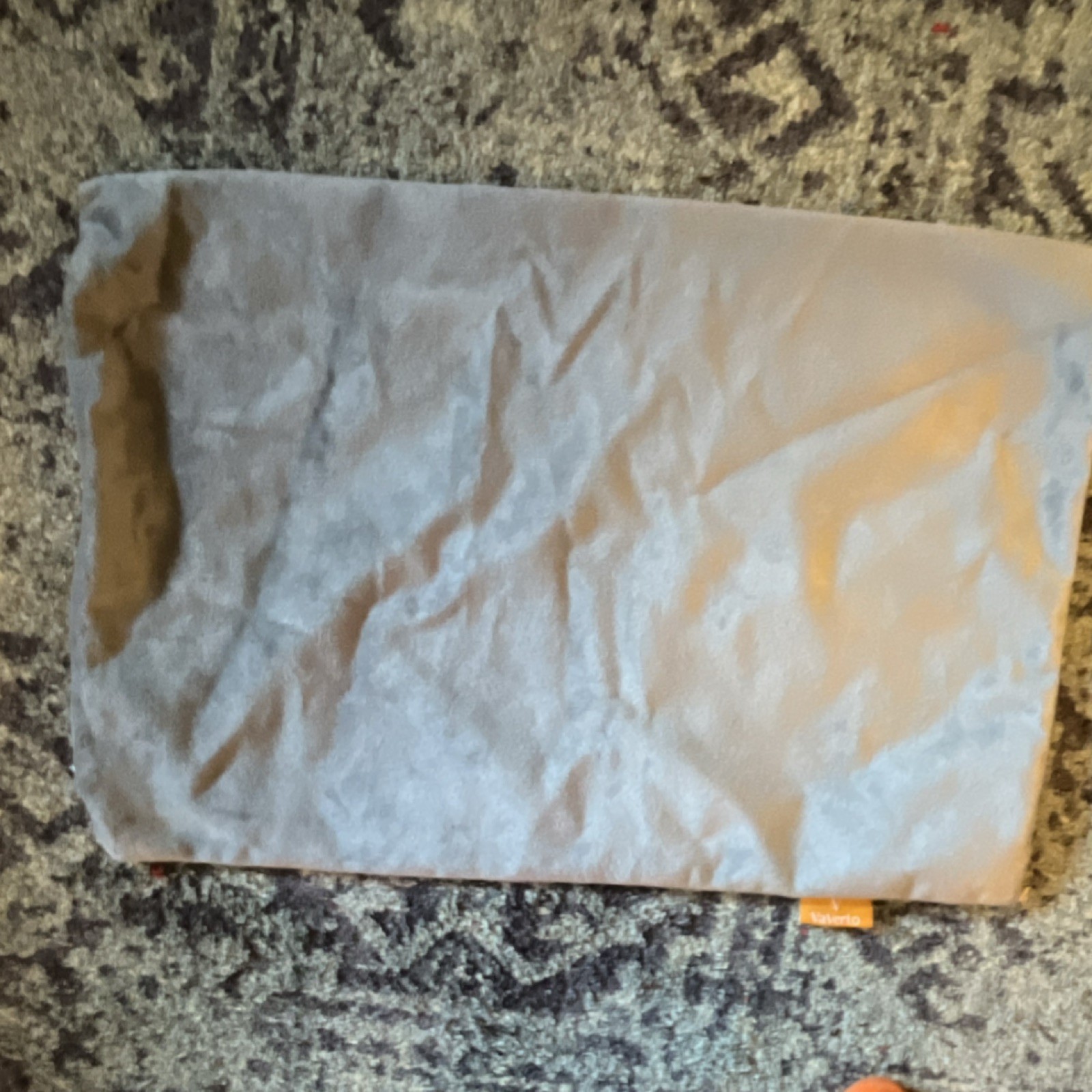 VaVerlo Gray Rectangular Solid Color Pillow Cover with Zip Closure