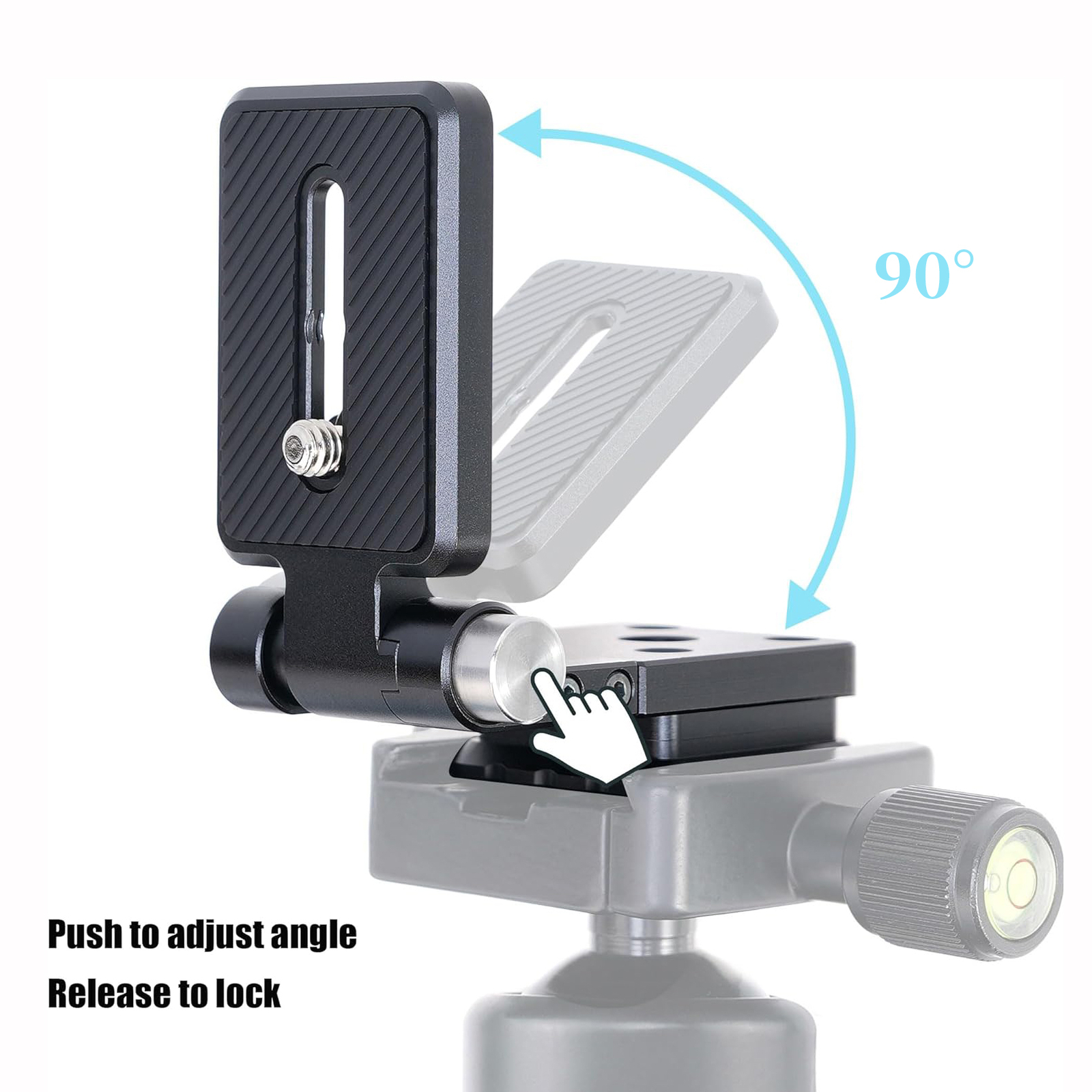 Foldable L-Shaped Quick Release Plate for Camera -Arca-Swiss Vertical/Horizontal