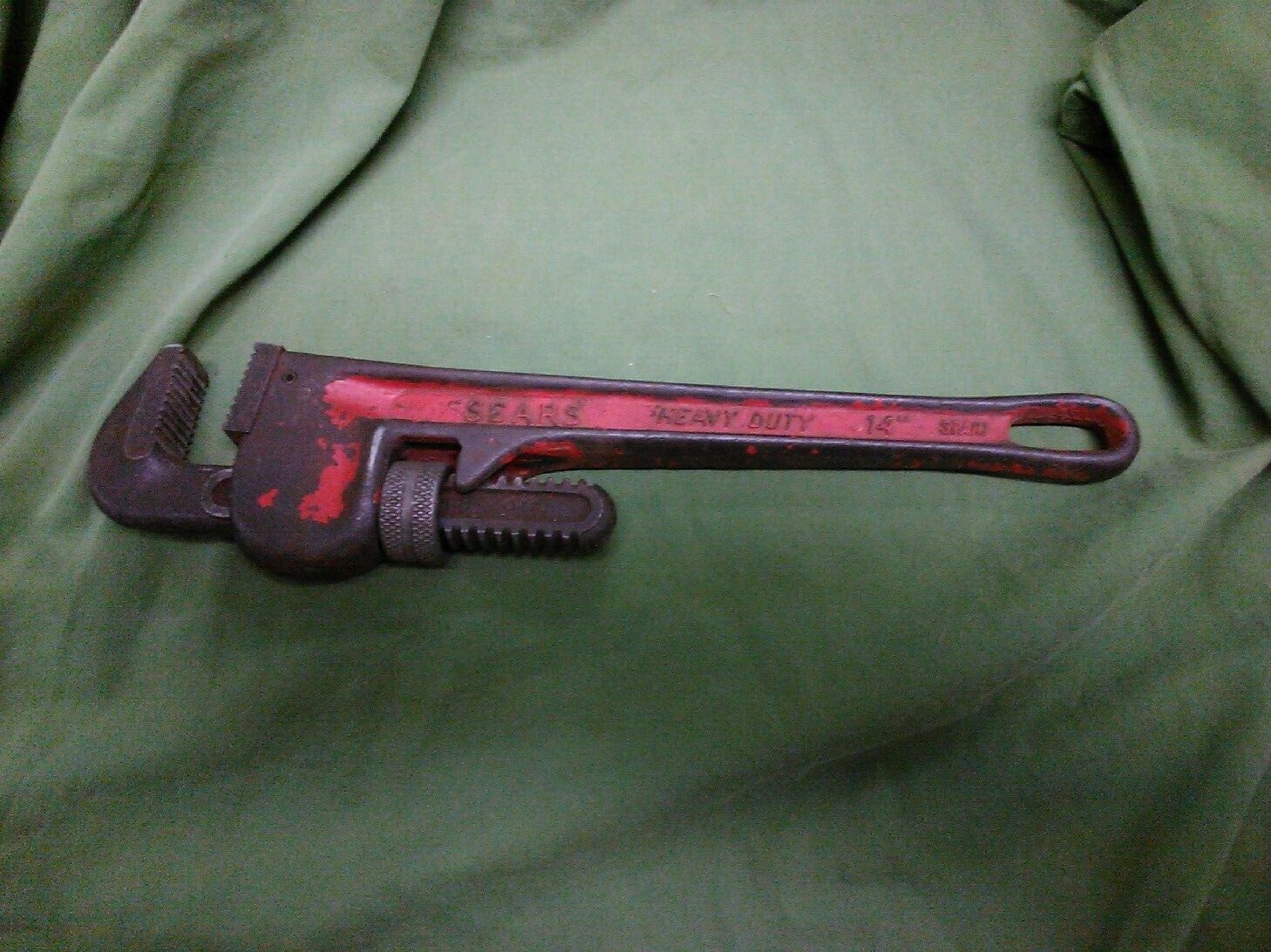 Vintage Sears Pipe Wrench - Heavy Duty 14"- # 30852