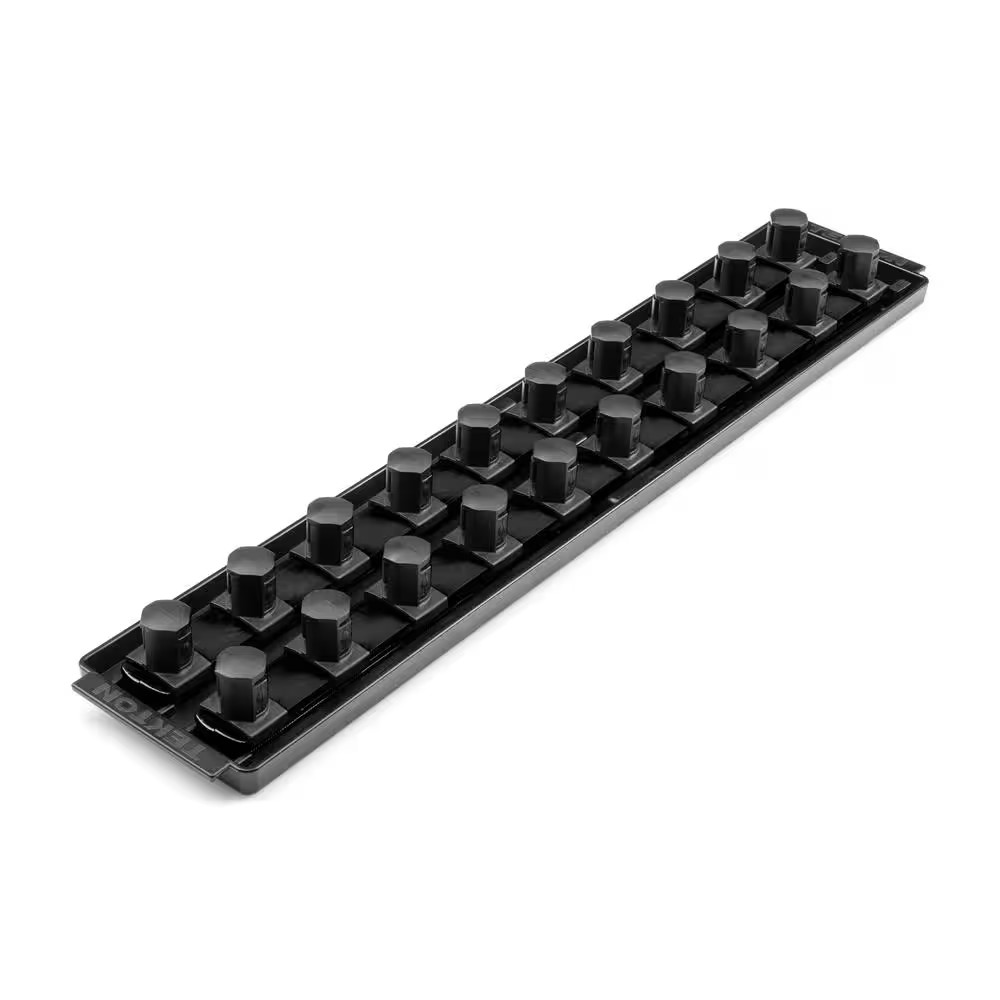 3/4 In. Drive 2-Rail Socket Organizer Set, Black (20-Tool)