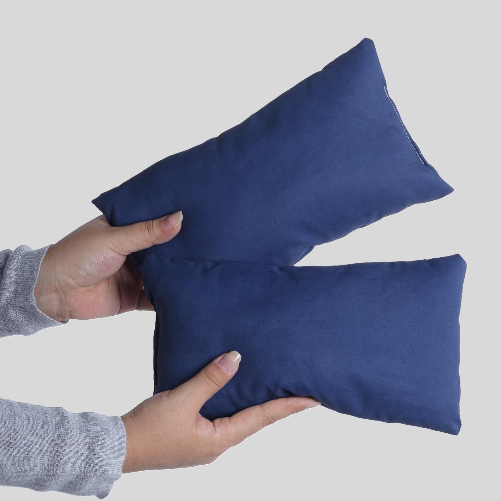 Marrywindix Tiny Pillow 2 Pack Small Decorative 9.5 x 5.5 inches, Blue