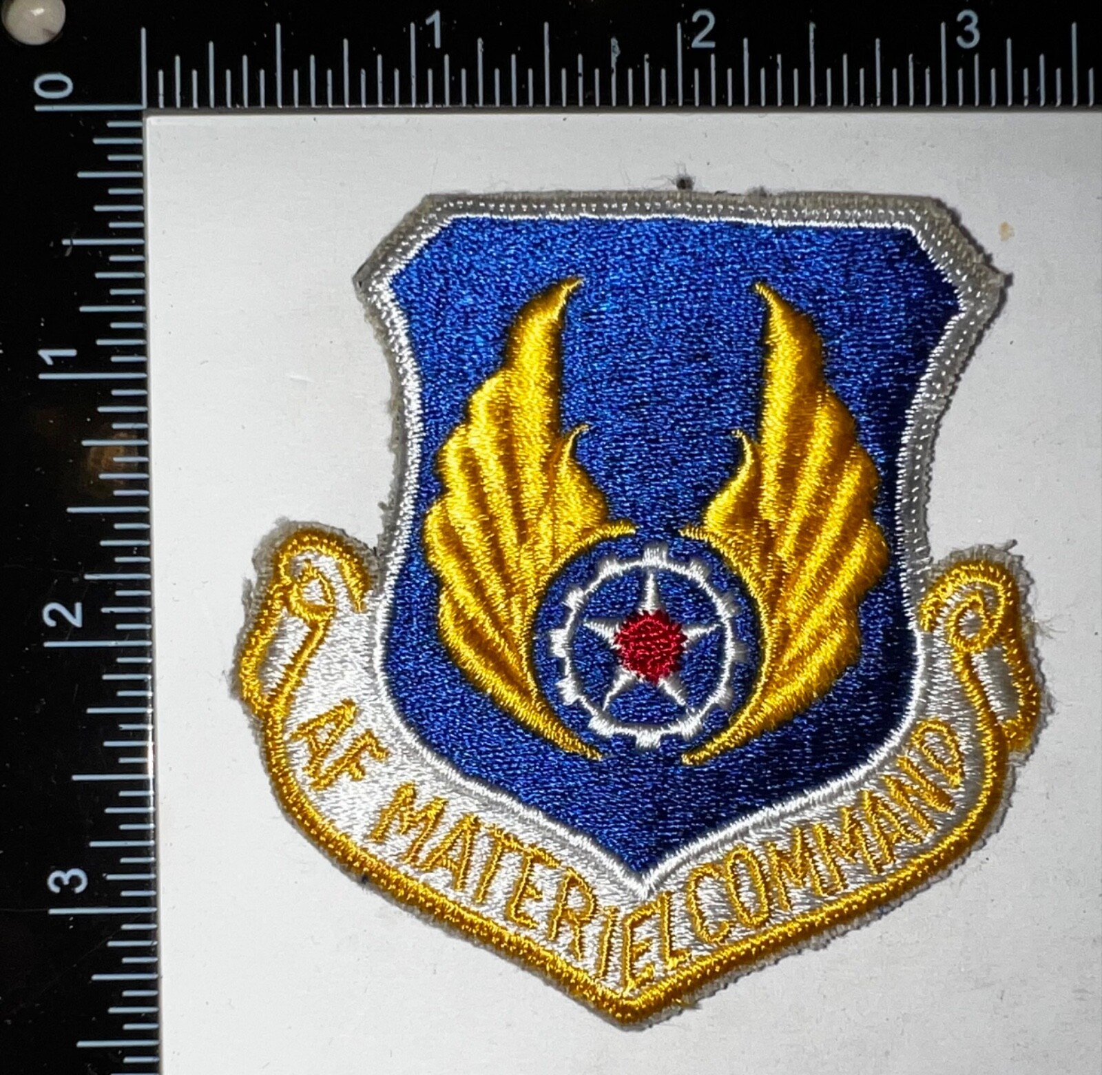USAF US Air Force Material Command HOOK & LOOP Patch