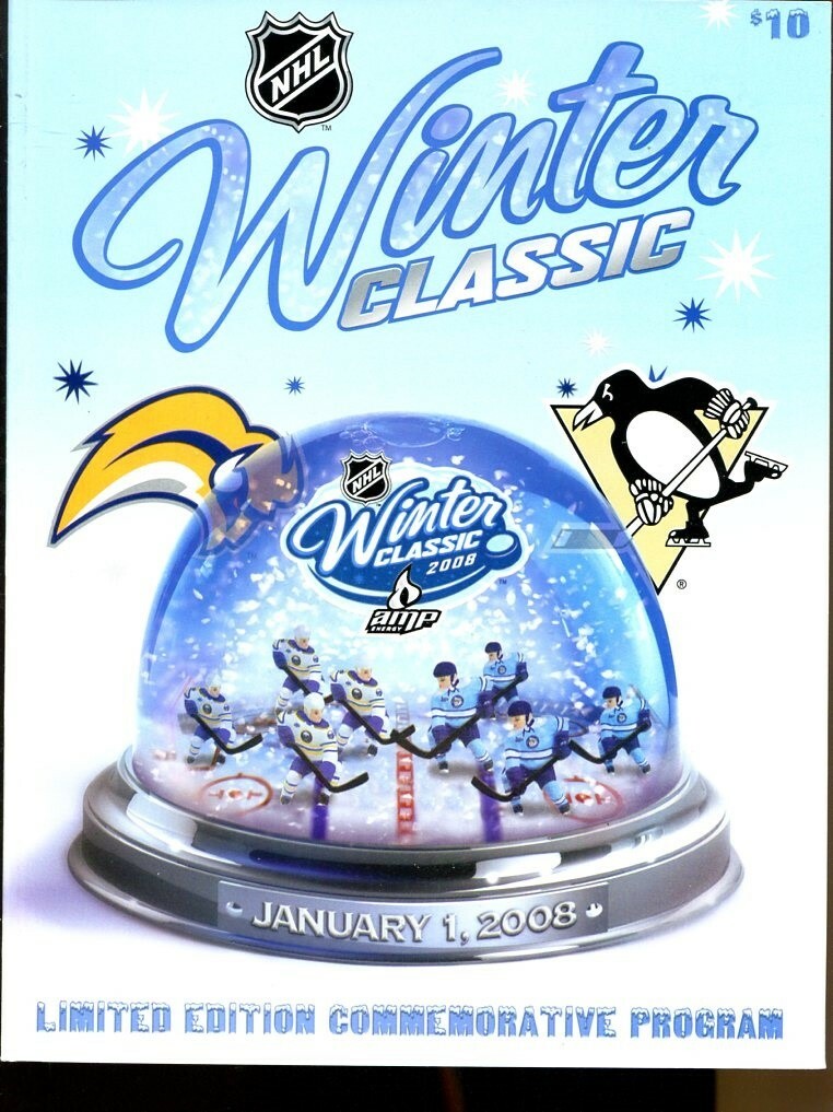2008 Pittsburgh Penguins v Buffalo Sabres Program 1/1 Bills Stadium 51730b11