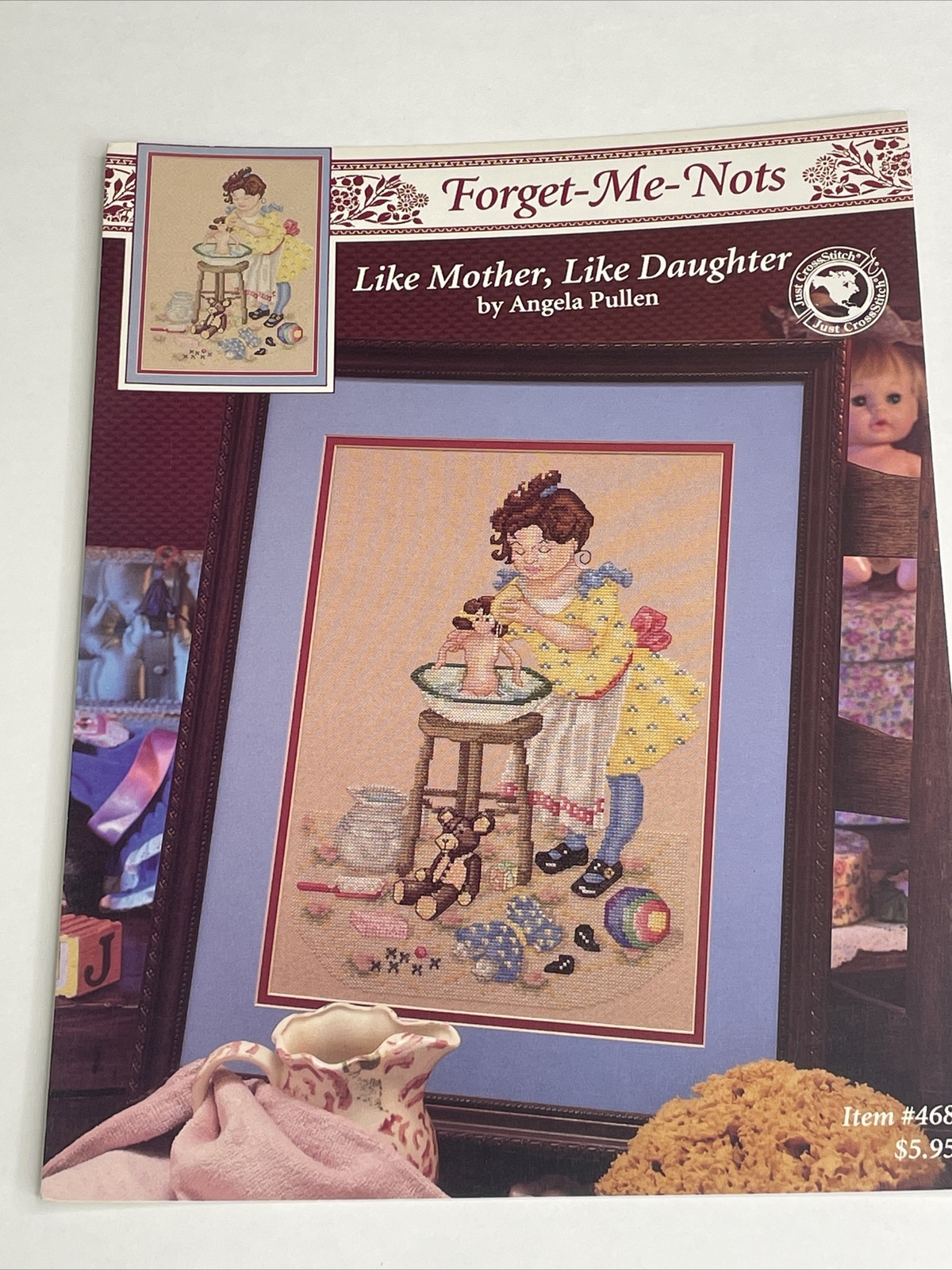 Forget Me Nots Like Mother Like Daughter Cross Stitch Pattern