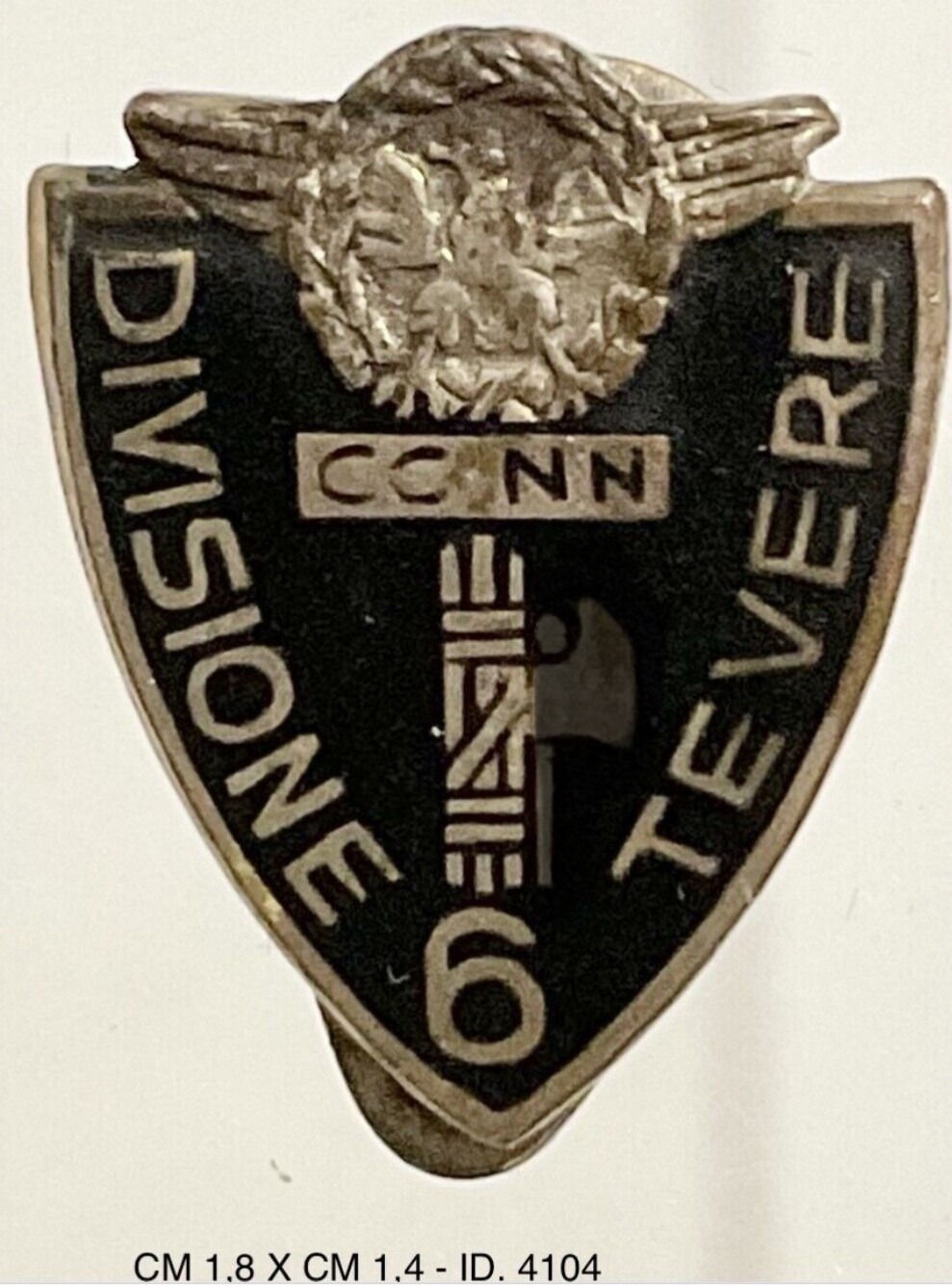 CAMPAGNE D’AFRICA ETIOPIA 6a DIVISIONE CC.NN. TEVERE DISTINTIVO MVSN 1935.1936